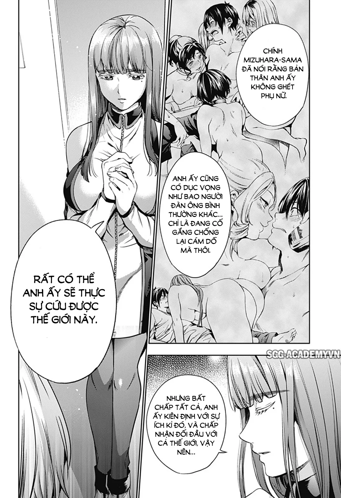 HentaiVN.net - Ảnh 6 - Dàn Harem Cuối Cùng [Shumatsu no harem; World's End Harem; 終末のハーレム] - Chap 24.2