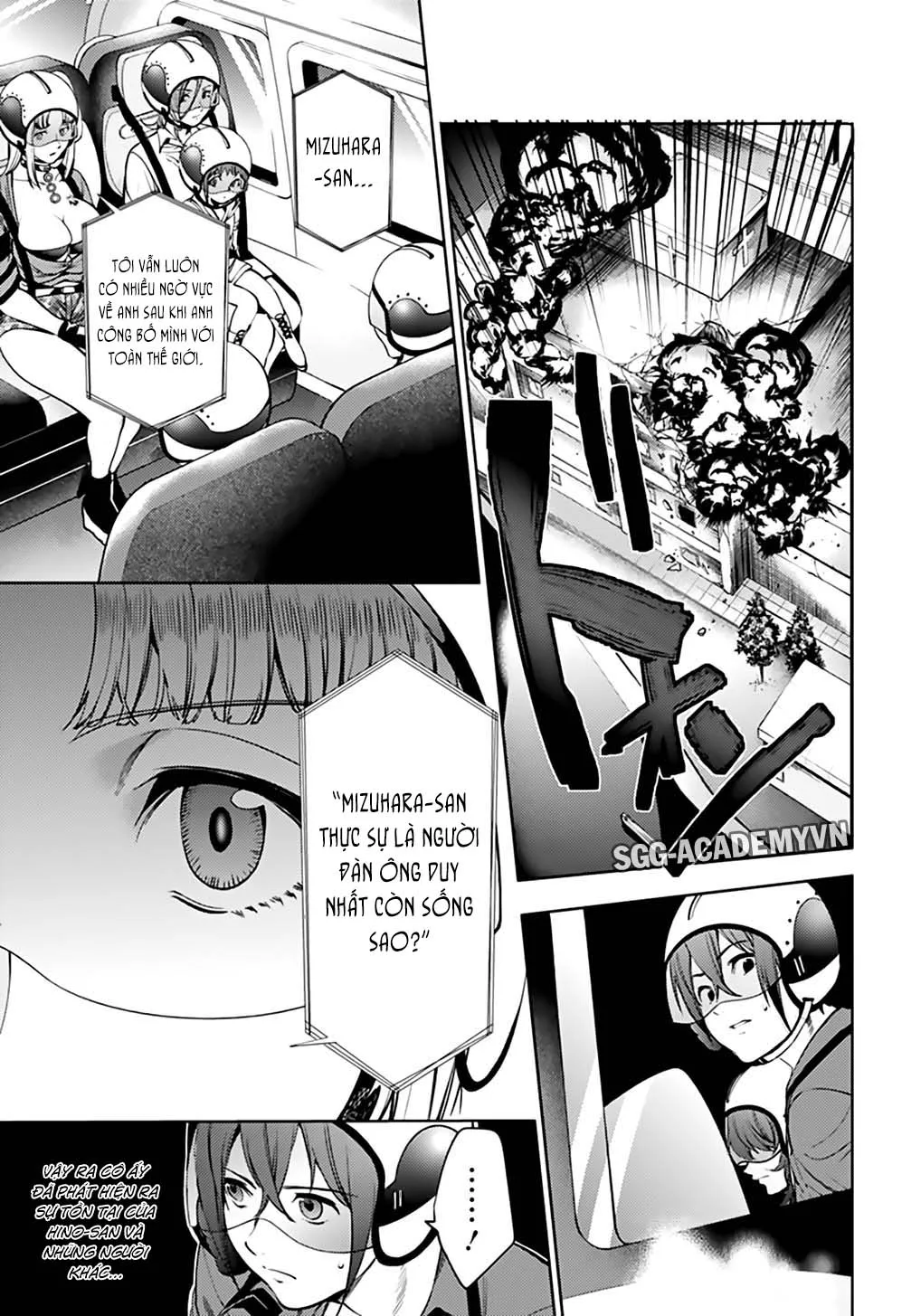 HentaiVN.net - Ảnh 10 - Dàn Harem Cuối Cùng [Shumatsu no harem; World's End Harem; 終末のハーレム] - Chap 36