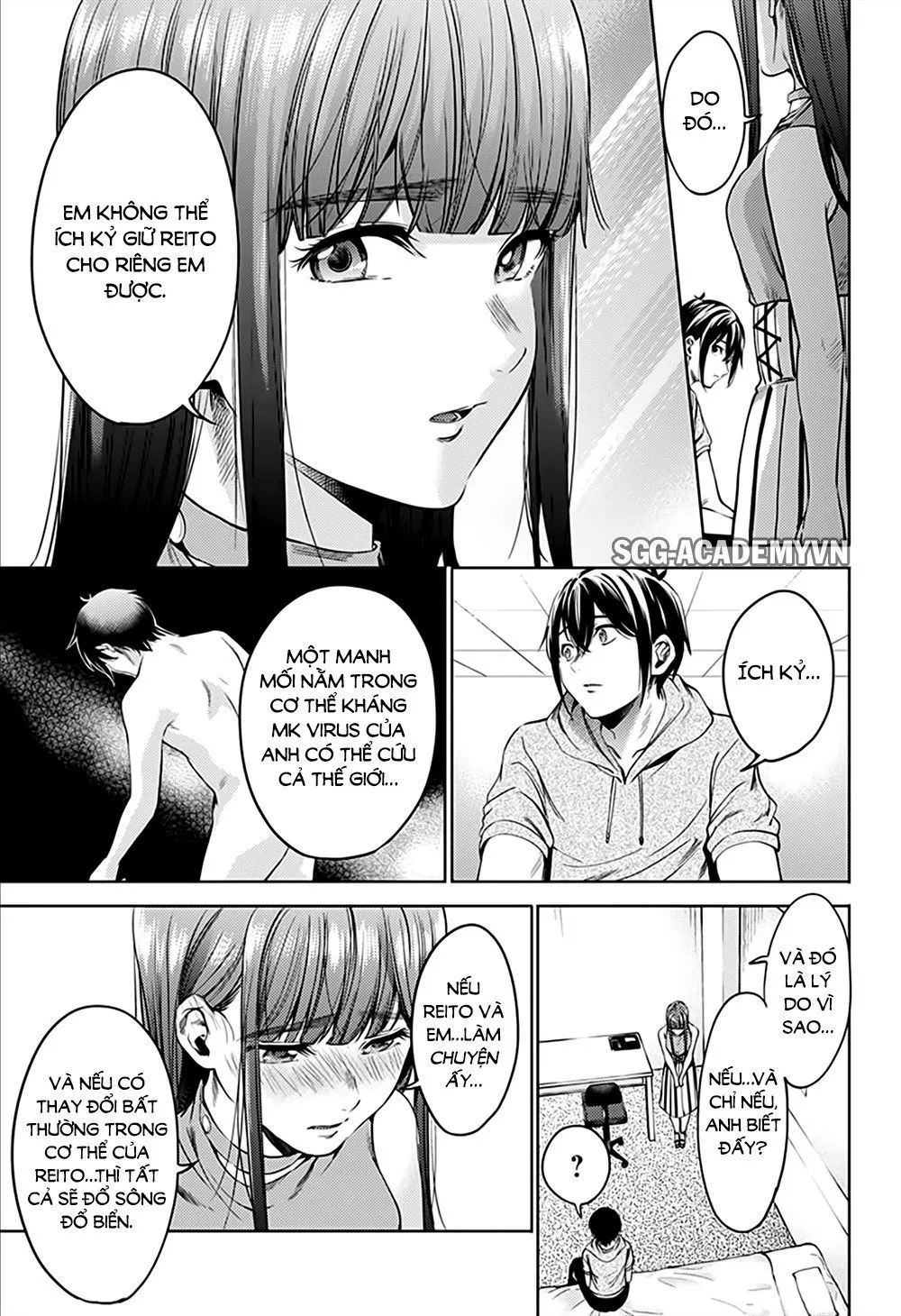HentaiVN.net - Ảnh 9 - Dàn Harem Cuối Cùng [Shumatsu no harem; World's End Harem; 終末のハーレム] - Chap 59