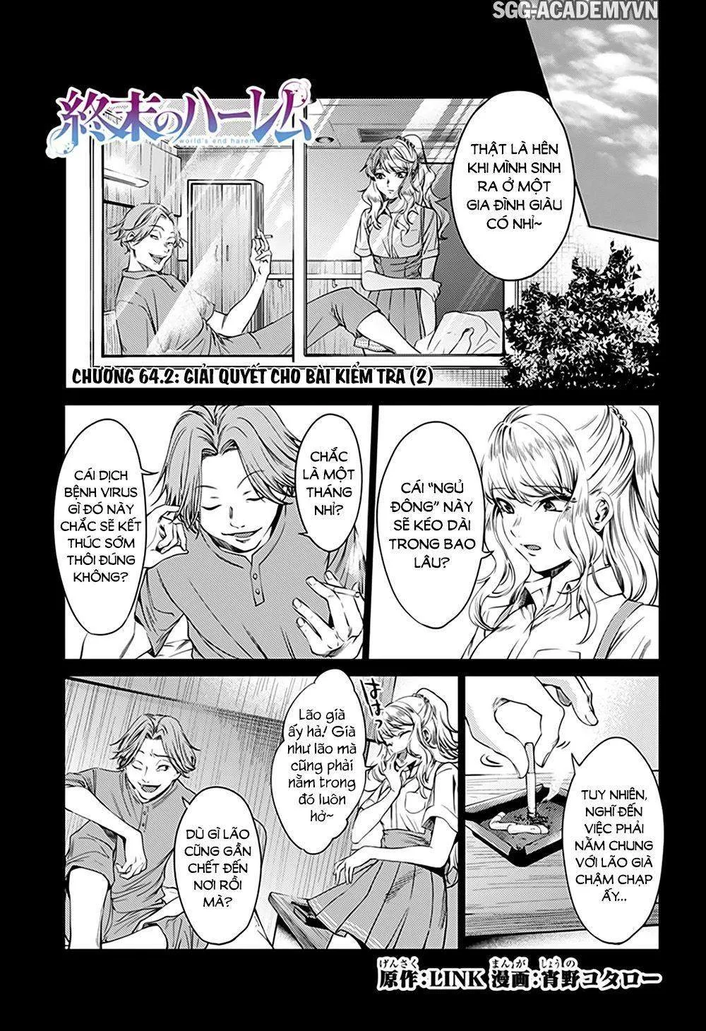 HentaiVN.net - Ảnh 4 - Dàn Harem Cuối Cùng [Shumatsu no harem; World's End Harem; 終末のハーレム] - Chap 64.2