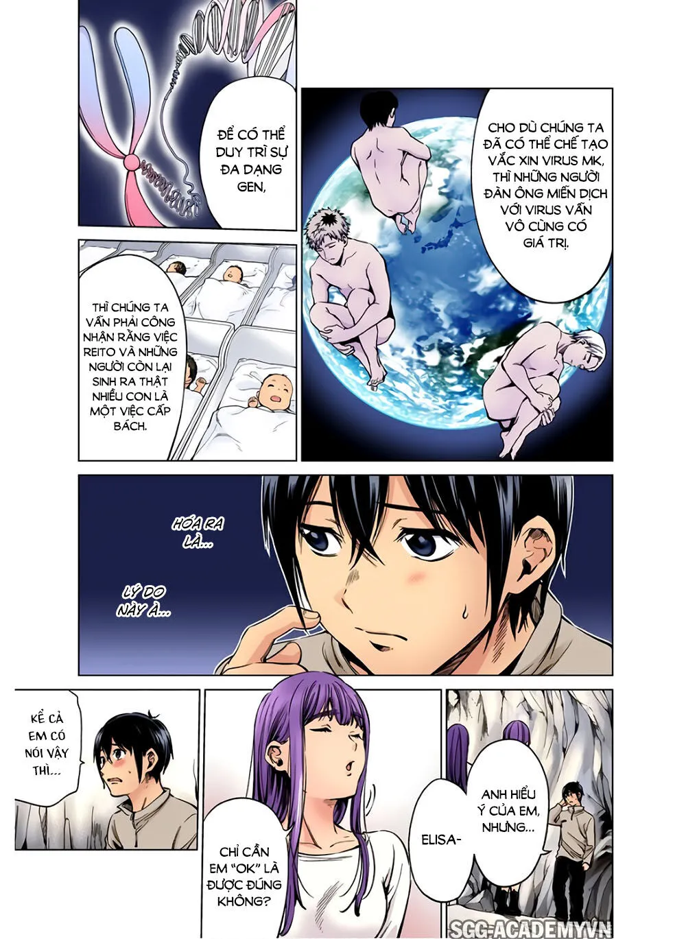 HentaiVN.net - Ảnh 15 - Dàn Harem Cuối Cùng [Shumatsu no harem; World's End Harem; 終末のハーレム] - Chap 83