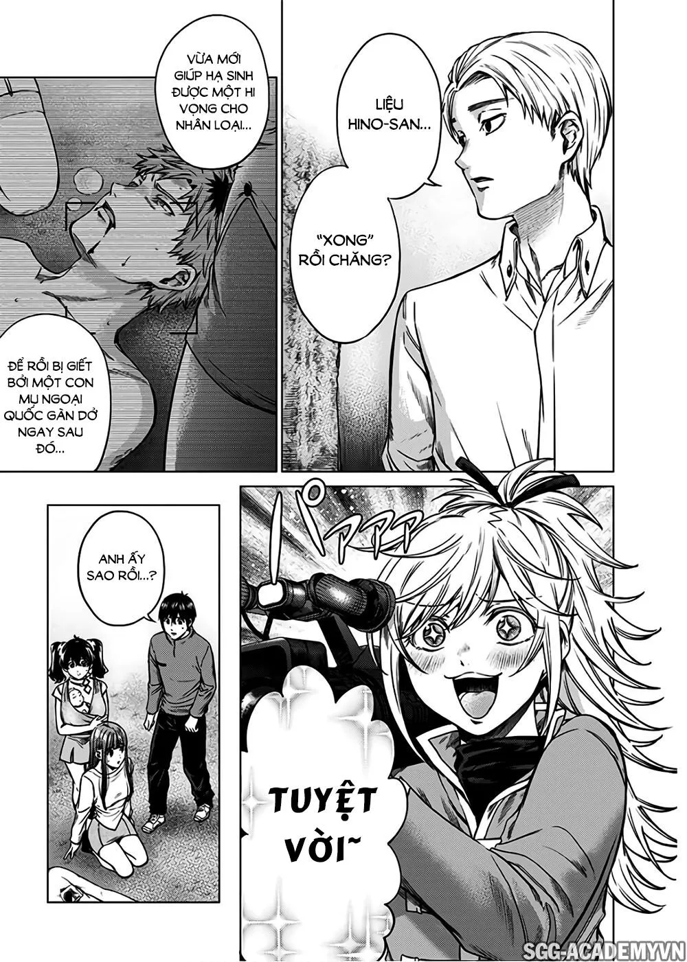 HentaiVN.net - Ảnh 10 - Dàn Harem Cuối Cùng [Shumatsu no harem; World's End Harem; 終末のハーレム] - Chap 85 - END
