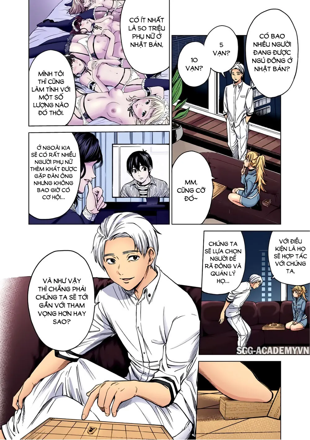 HentaiVN.net - Ảnh 19 - Dàn Harem Cuối Cùng [Shumatsu no harem; World's End Harem; 終末のハーレム] - Chap 85 - END
