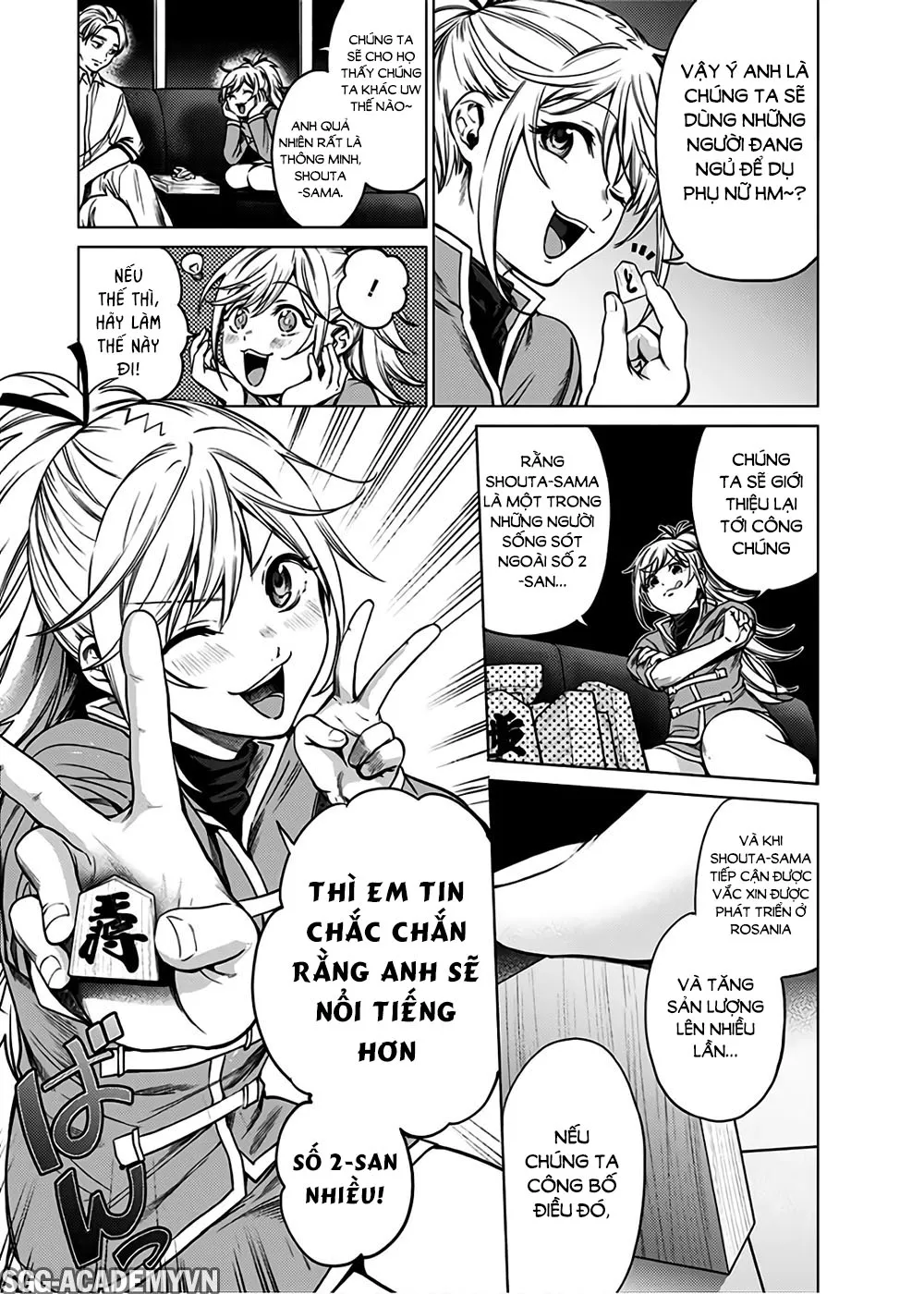 HentaiVN.net - Ảnh 20 - Dàn Harem Cuối Cùng [Shumatsu no harem; World's End Harem; 終末のハーレム] - Chap 85 - END
