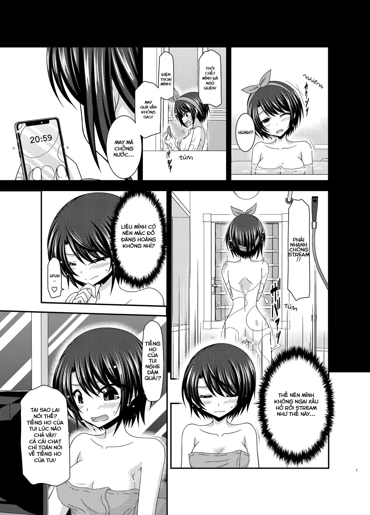 HentaiVN.net - Ảnh 6 - Đằng sau một buổi live stream [Haishin Gamen no Mukougawa] - Oneshot