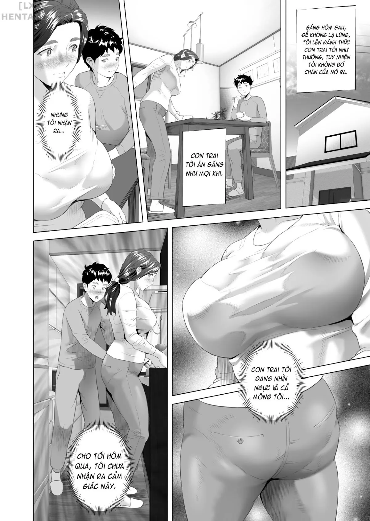 HentaiVN.net - Ảnh 17 - Kinjo Yuuwaku Musuko O Yobai Ni Sasou Haha Hen [Neighborhood Seduction Mother Lures Son For A Night Visit!; Kinjo Yuuwaku Musuko O Yobai Ni Sasou Haha Hen] - Part 1
