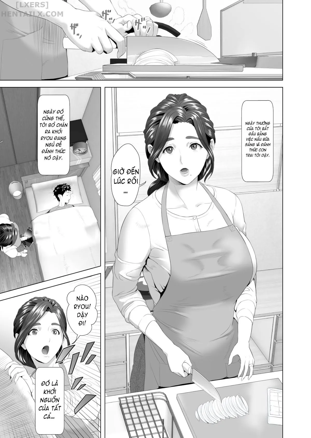 HentaiVN.net - Ảnh 4 - Kinjo Yuuwaku Musuko O Yobai Ni Sasou Haha Hen [Neighborhood Seduction Mother Lures Son For A Night Visit!; Kinjo Yuuwaku Musuko O Yobai Ni Sasou Haha Hen] - Part 1