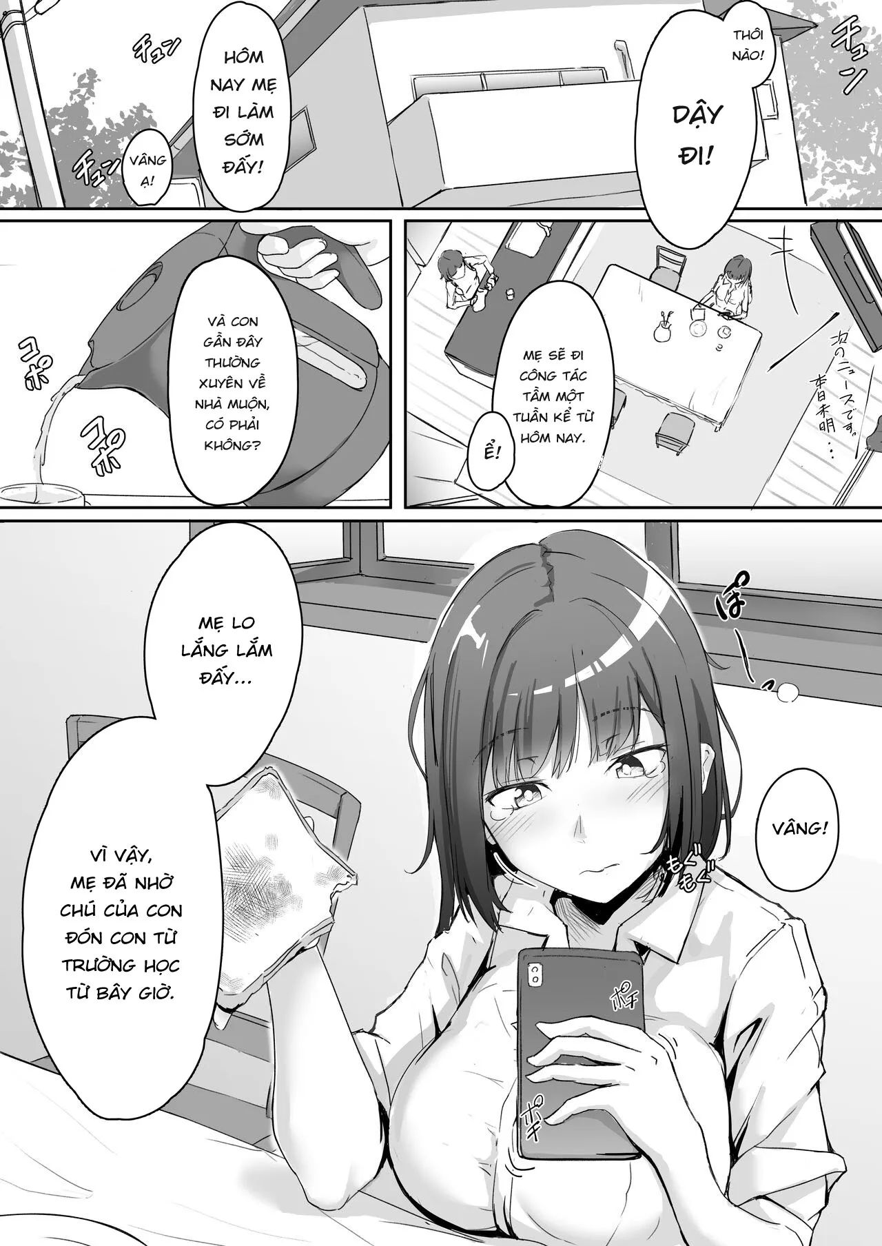HentaiVN.net - Ảnh 4 - Chú và cháu gái. [Mei to Oji-san; Niece and Uncle] - Chap 1 Địt lúc ngủ