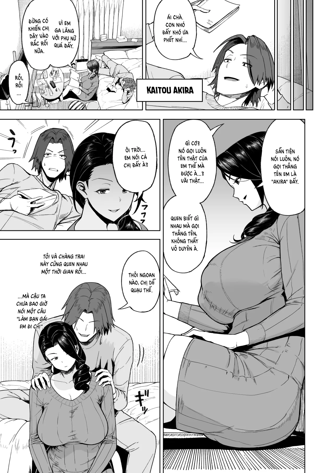 HentaiVN.net - Ảnh 9 - Trên bạn tình, dưới người yêu [SeFri Ijou, Konyakusha Miman] - Chap 1.1