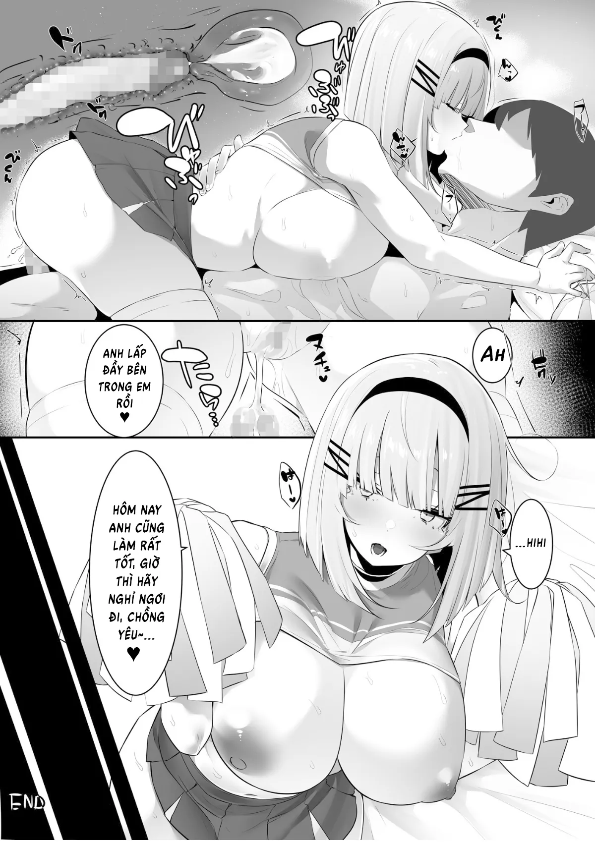 HentaiVN.net - Ảnh 42 - Onsei Keishiki de Oshiego to Amaama Ecchi - Oneshot