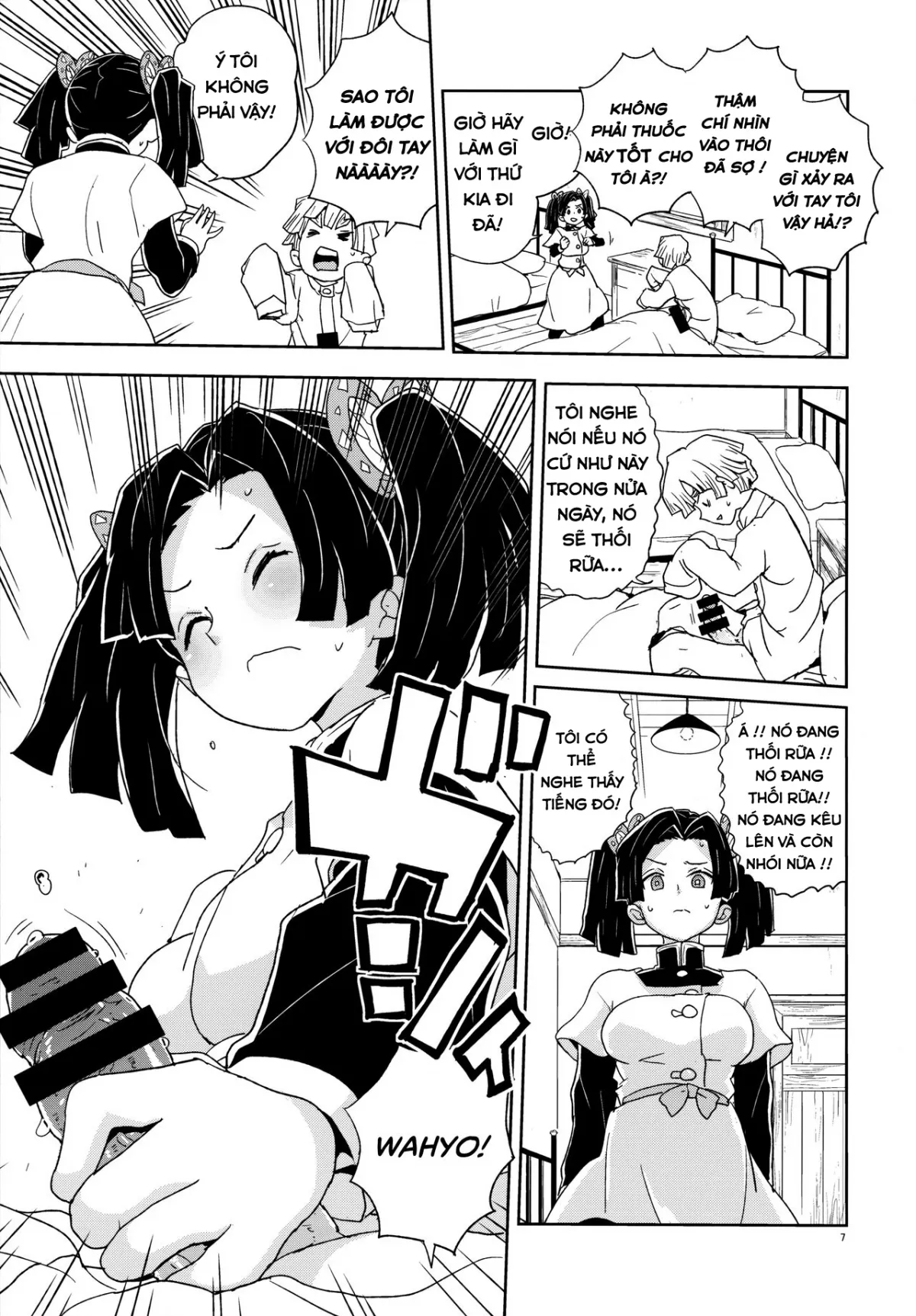 HentaiVN.net - Ảnh 6 - Cảm ơn Kanzaki Aoi-chan vì luôn chăm sóc tôi một cách ấm áp... [Kimetsu no Yaiba] [Kanzaki Aoi-chan Arigatou Itsumo Atatakai Kango o Shite Kurete...] - Oneshot