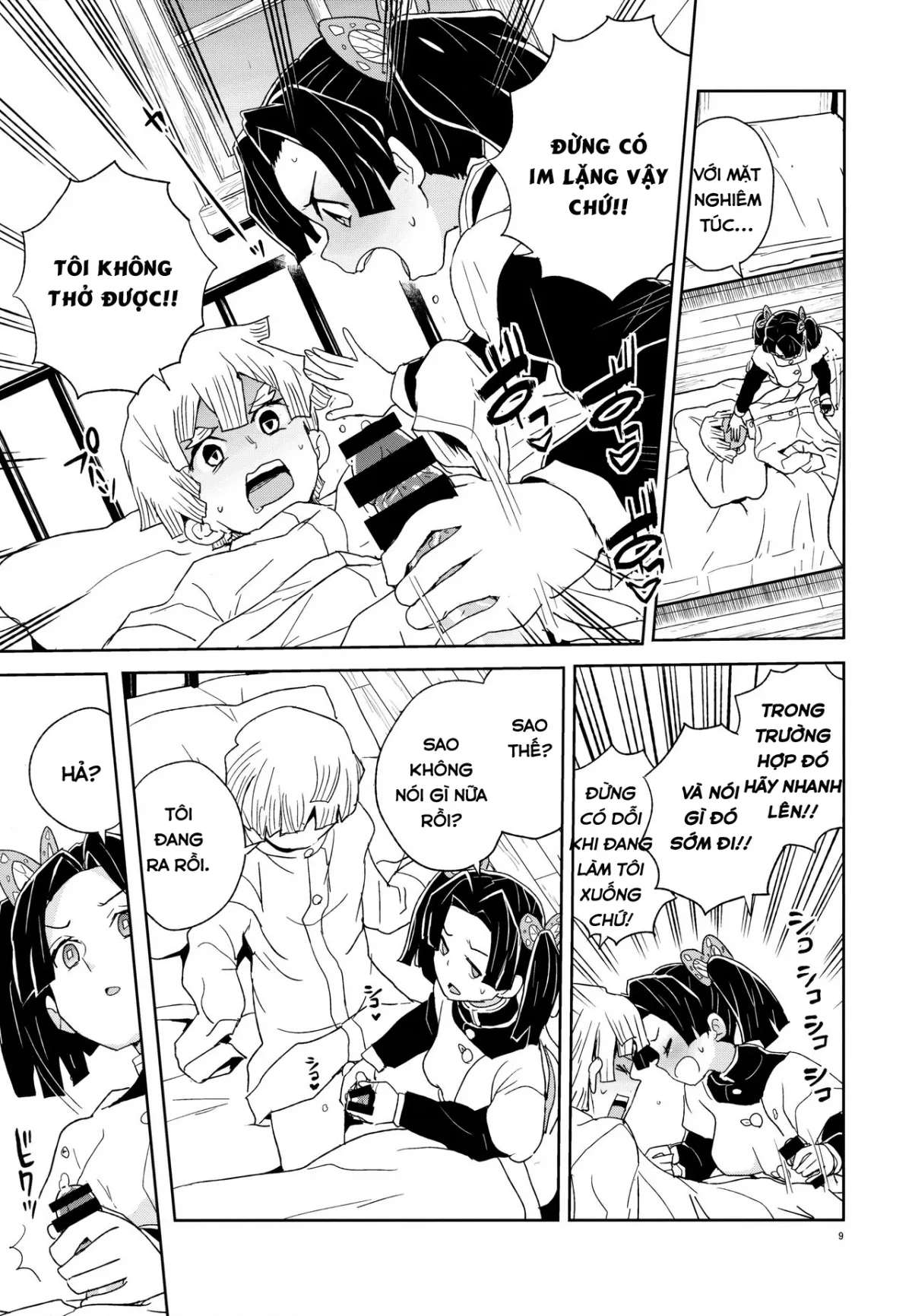 HentaiVN.net - Ảnh 8 - Cảm ơn Kanzaki Aoi-chan vì luôn chăm sóc tôi một cách ấm áp... [Kimetsu no Yaiba] [Kanzaki Aoi-chan Arigatou Itsumo Atatakai Kango o Shite Kurete...] - Oneshot