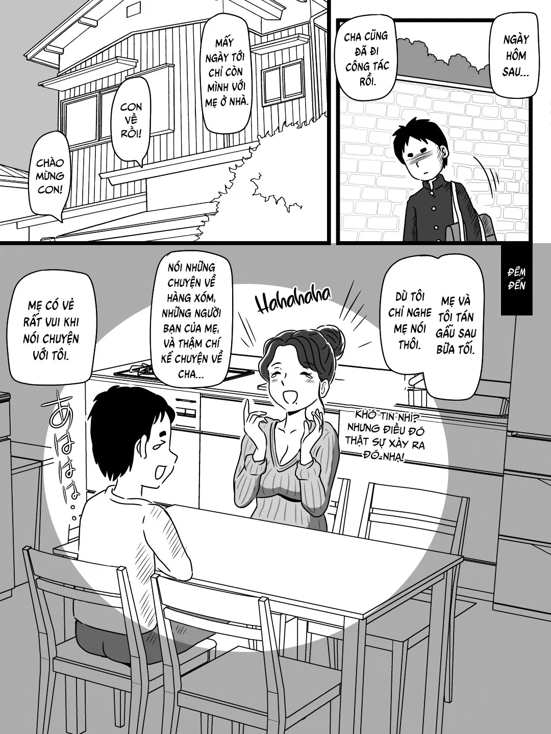 HentaiVN.net - Ảnh 10 - Dụ mẹ uống bia khi cha đi vắng [Beer o Nomu to Inran ni Naru Kaa-san to Yareta Hanashi] - Oneshot (No watermark)