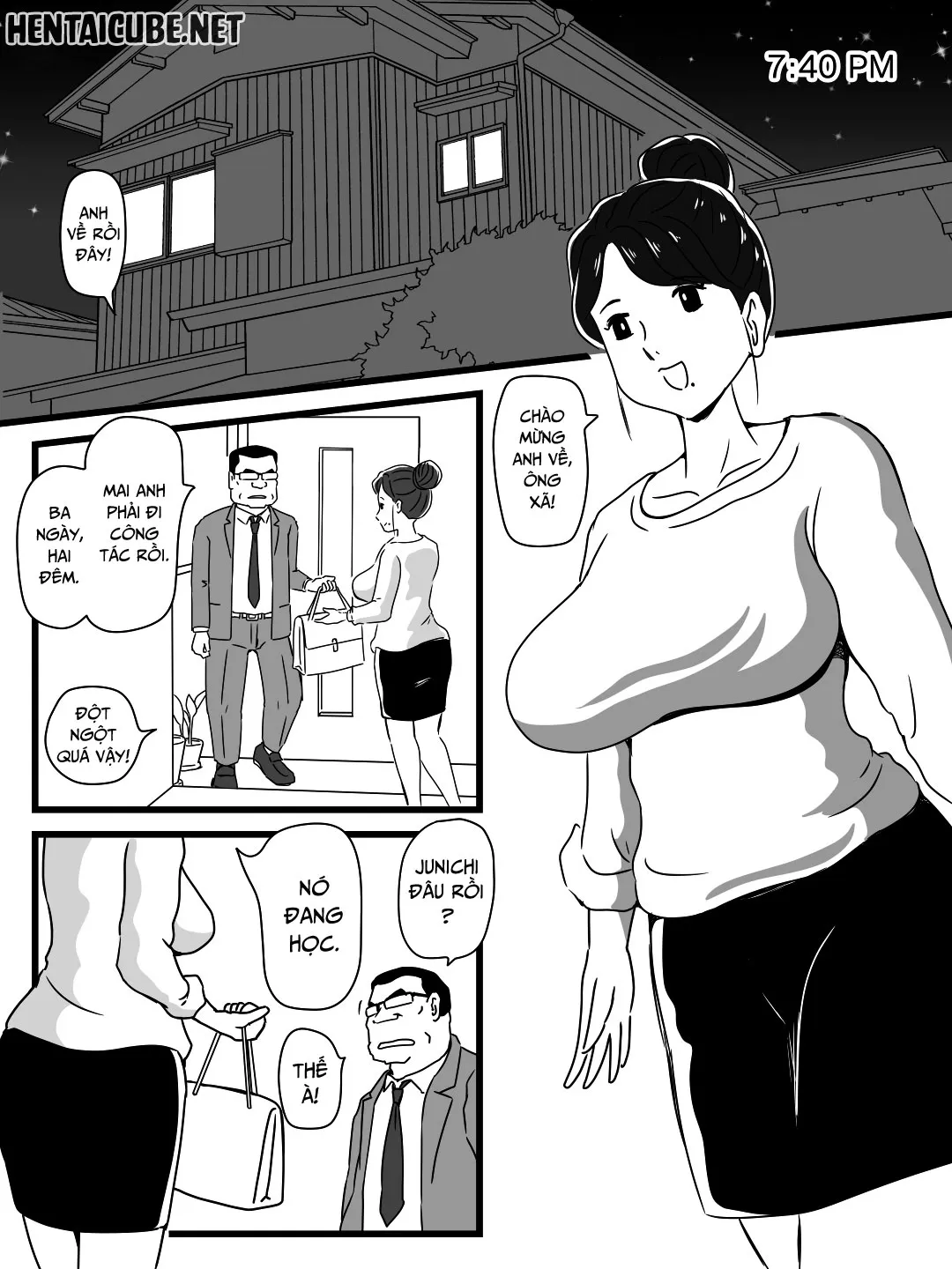 HentaiVN.net - Ảnh 4 - Dụ mẹ uống bia khi cha đi vắng [Beer o Nomu to Inran ni Naru Kaa-san to Yareta Hanashi] - Oneshot (No watermark)