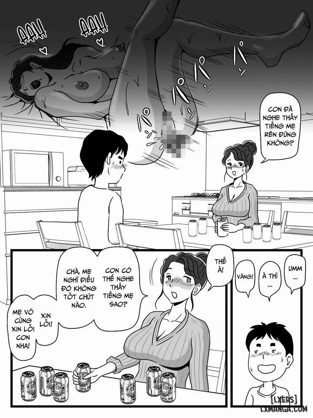 HentaiVN.net - Ảnh 15 - Dụ mẹ uống bia khi cha đi vắng [Beer o Nomu to Inran ni Naru Kaa-san to Yareta Hanashi] - Oneshot