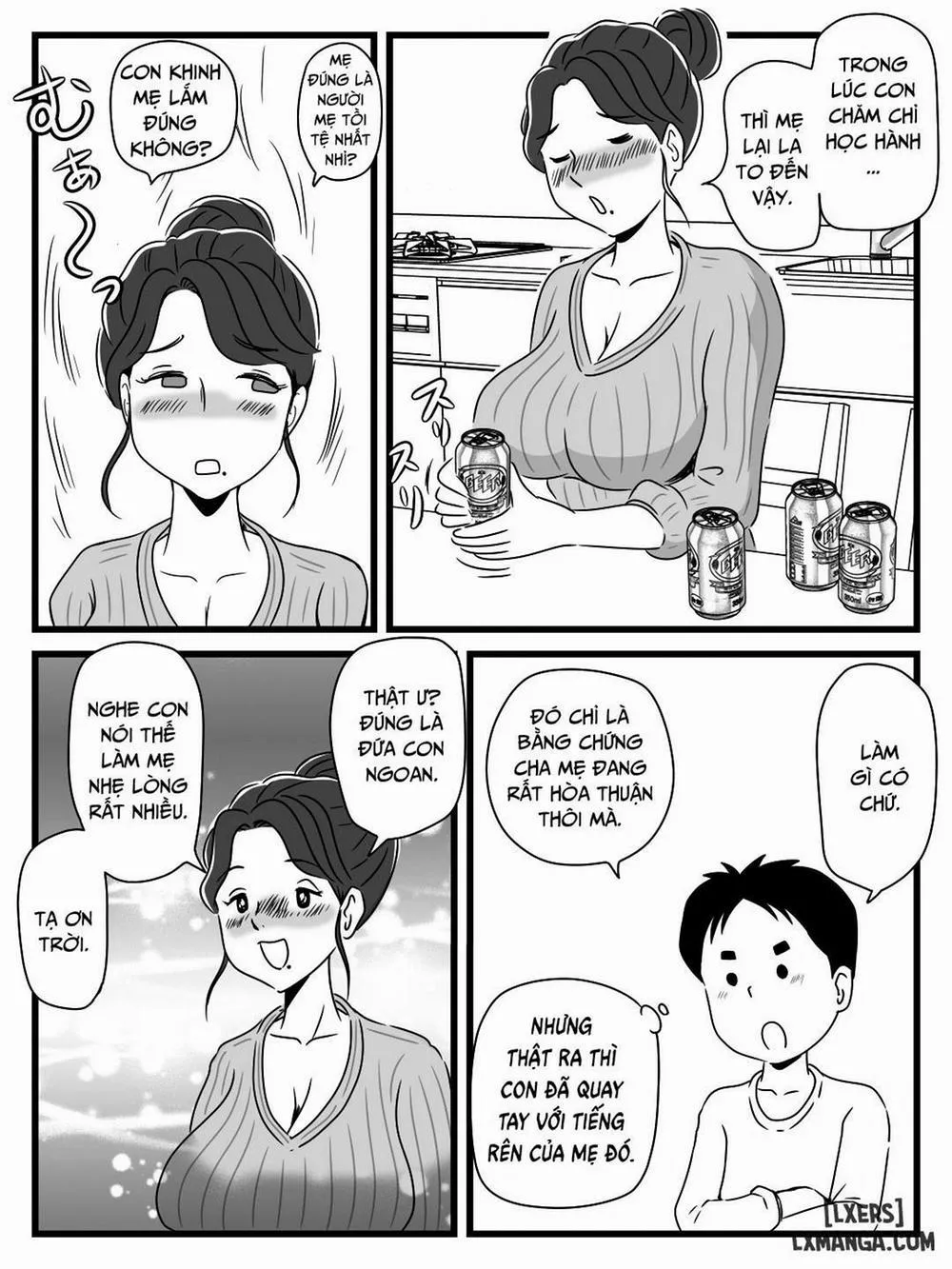 HentaiVN.net - Ảnh 16 - Dụ mẹ uống bia khi cha đi vắng [Beer o Nomu to Inran ni Naru Kaa-san to Yareta Hanashi] - Oneshot