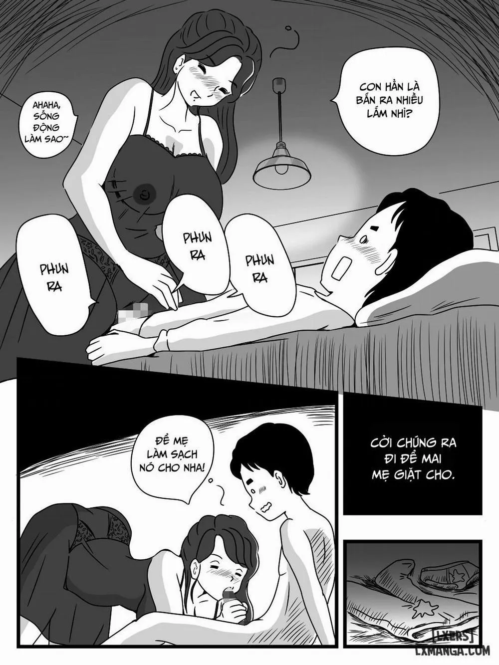 HentaiVN.net - Ảnh 24 - Dụ mẹ uống bia khi cha đi vắng [Beer o Nomu to Inran ni Naru Kaa-san to Yareta Hanashi] - Oneshot
