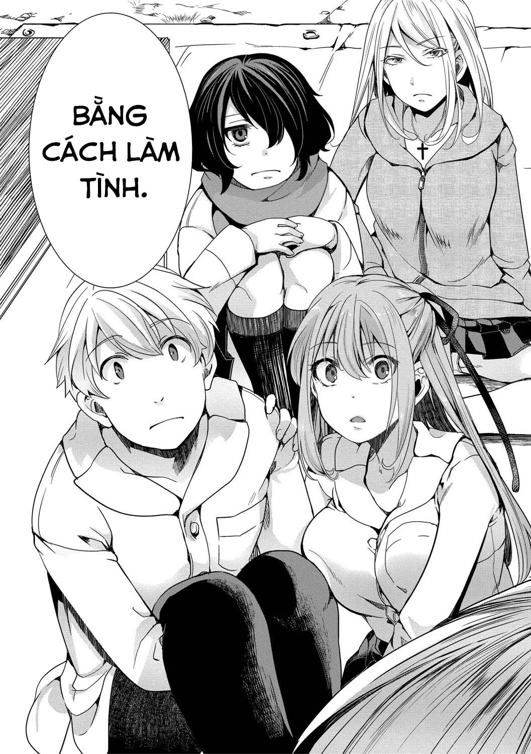 HentaiVN.net - Ảnh 11 - Chuyến dã ngoại [Mesuana Seikimatsu ~Watashi-tachi no Kyousei Omedeta Shuugaku Ryokou~; メス穴世紀末〜私達の強制おめでた襲学旅行〜] - Chap 1: Khởi đầu của kết thúc