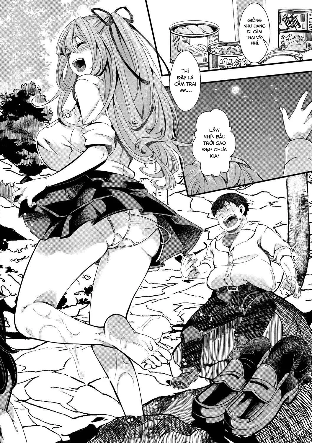 HentaiVN.net - Ảnh 8 - Chuyến dã ngoại [Mesuana Seikimatsu ~Watashi-tachi no Kyousei Omedeta Shuugaku Ryokou~; メス穴世紀末〜私達の強制おめでた襲学旅行〜] - Chap 1: Khởi đầu của kết thúc