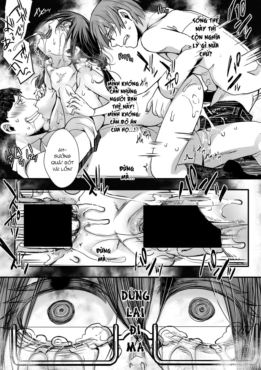 HentaiVN.net - Ảnh 11 - Chuyến dã ngoại [Mesuana Seikimatsu ~Watashi-tachi no Kyousei Omedeta Shuugaku Ryokou~; メス穴世紀末〜私達の強制おめでた襲学旅行〜] - Chap 2: Tận cùng của miền đất hứa