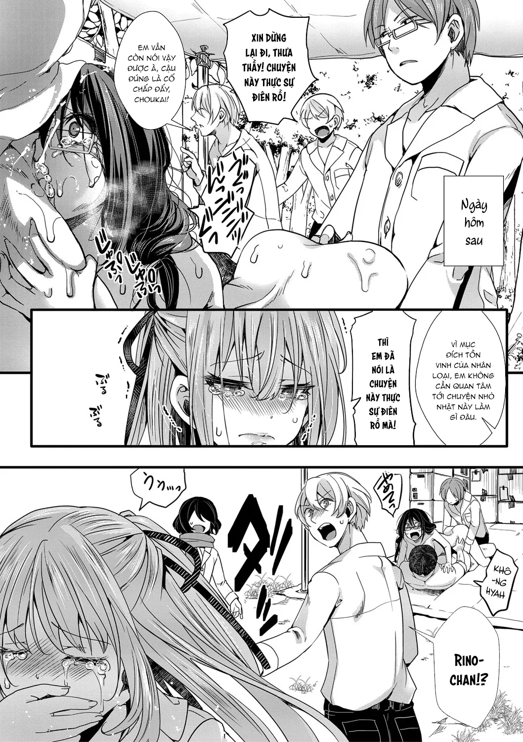 HentaiVN.net - Ảnh 6 - Chuyến dã ngoại [Mesuana Seikimatsu ~Watashi-tachi no Kyousei Omedeta Shuugaku Ryokou~; メス穴世紀末〜私達の強制おめでた襲学旅行〜] - Chap 2: Tận cùng của miền đất hứa