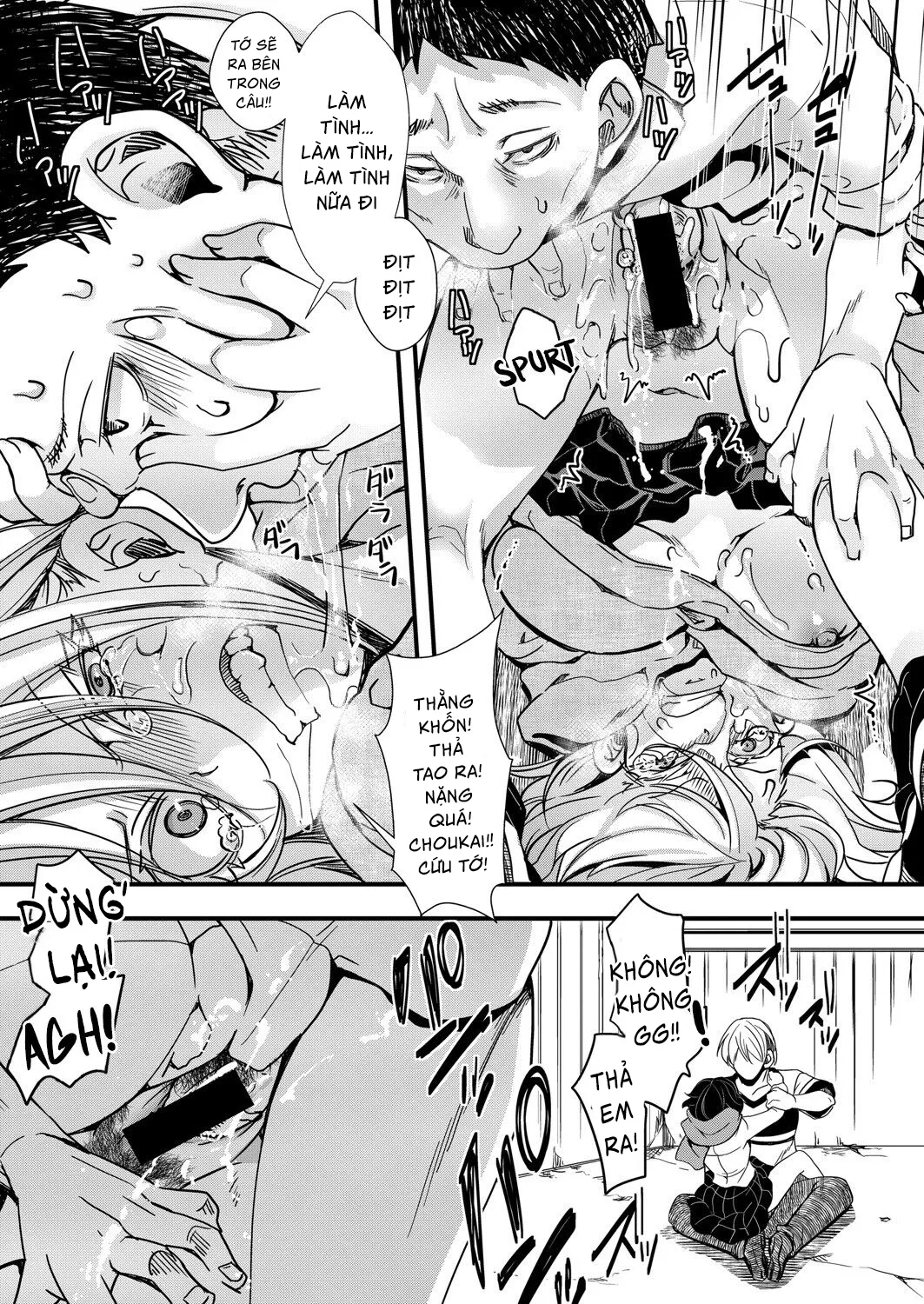 HentaiVN.net - Ảnh 14 - Chuyến dã ngoại [Mesuana Seikimatsu ~Watashi-tachi no Kyousei Omedeta Shuugaku Ryokou~; メス穴世紀末〜私達の強制おめでた襲学旅行〜] - Chap 3: Khát vọng sinh sản