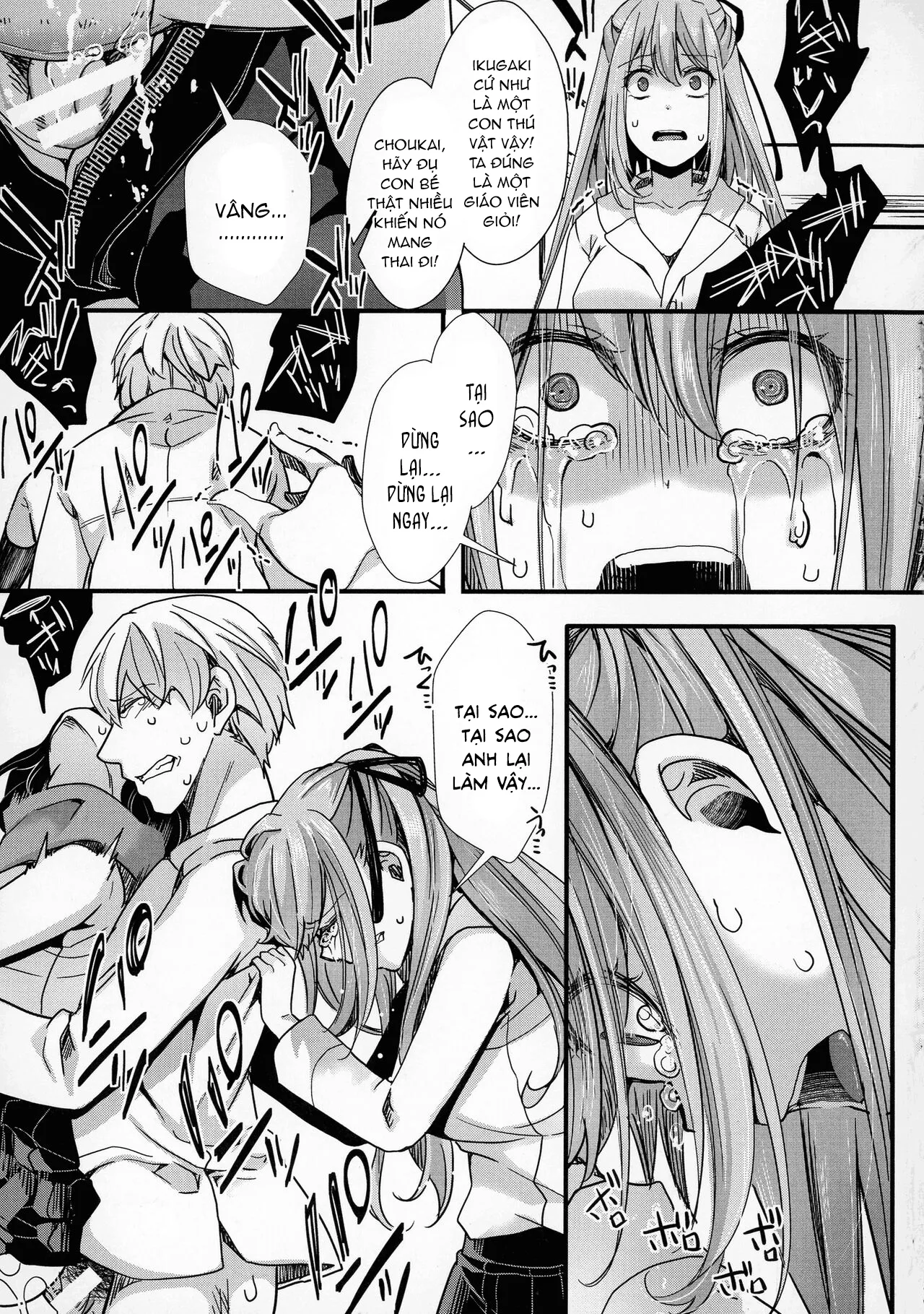 HentaiVN.net - Ảnh 18 - Chuyến dã ngoại [Mesuana Seikimatsu ~Watashi-tachi no Kyousei Omedeta Shuugaku Ryokou~; メス穴世紀末〜私達の強制おめでた襲学旅行〜] - Chap 3: Khát vọng sinh sản