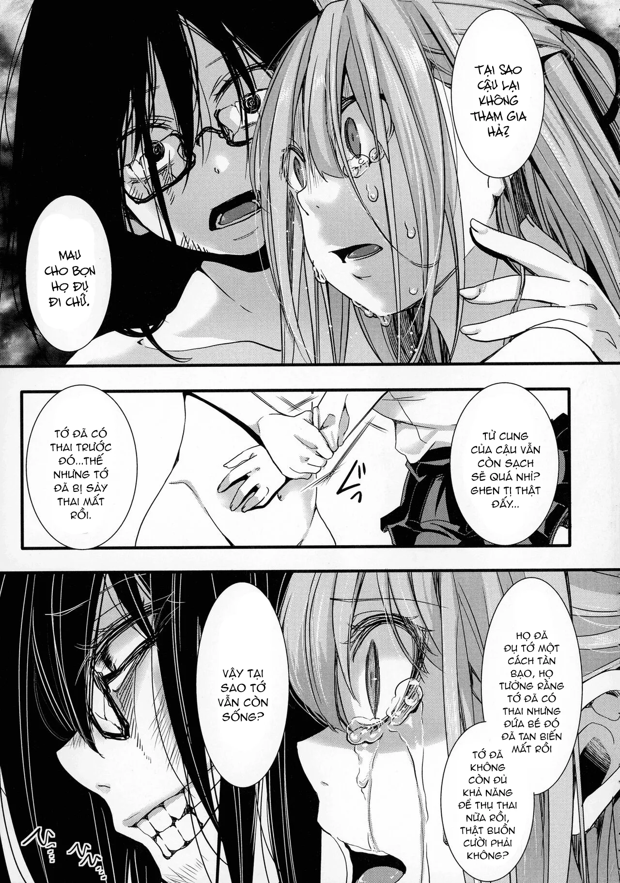HentaiVN.net - Ảnh 22 - Chuyến dã ngoại [Mesuana Seikimatsu ~Watashi-tachi no Kyousei Omedeta Shuugaku Ryokou~; メス穴世紀末〜私達の強制おめでた襲学旅行〜] - Chap 3: Khát vọng sinh sản