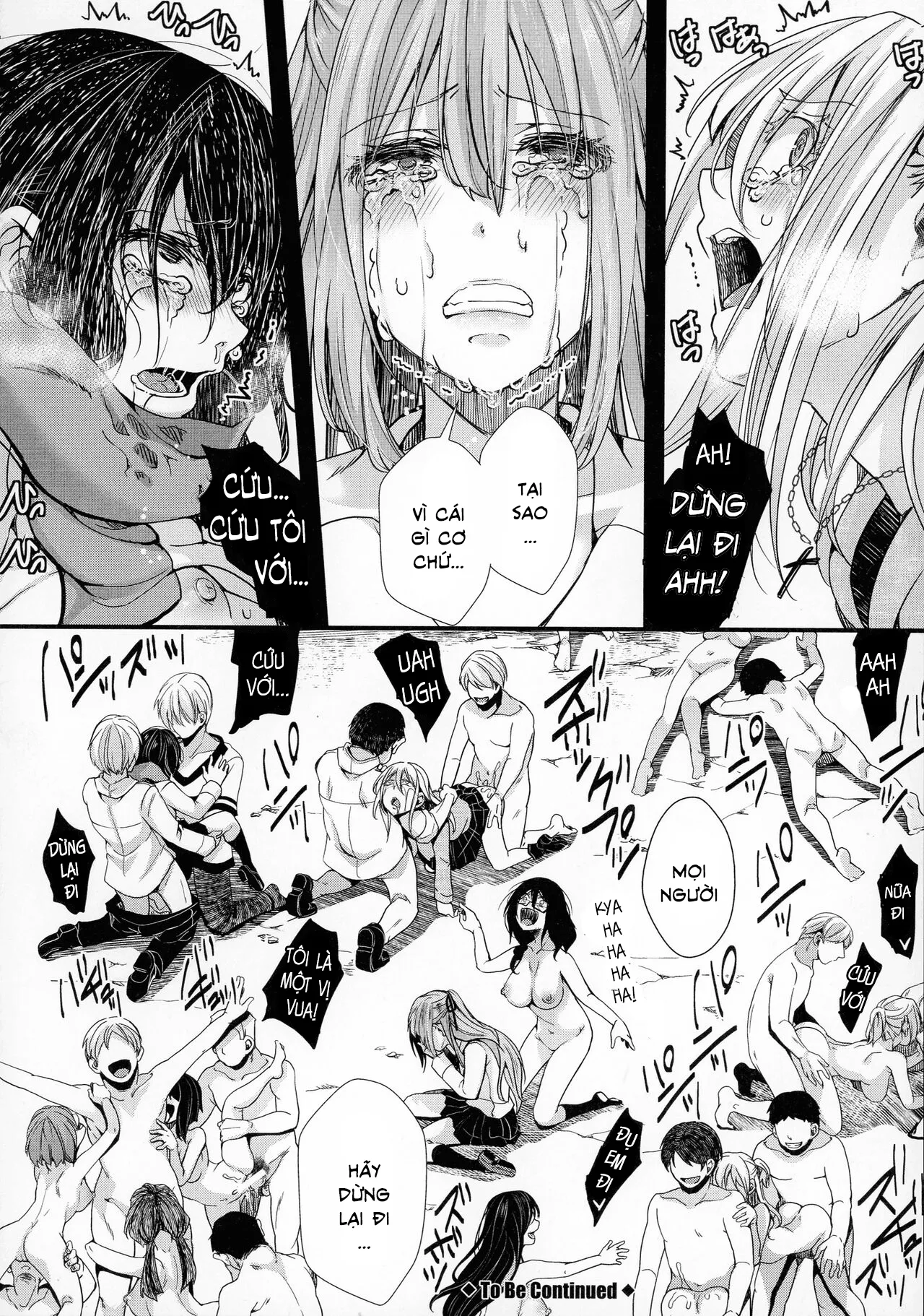 HentaiVN.net - Ảnh 25 - Chuyến dã ngoại [Mesuana Seikimatsu ~Watashi-tachi no Kyousei Omedeta Shuugaku Ryokou~; メス穴世紀末〜私達の強制おめでた襲学旅行〜] - Chap 3: Khát vọng sinh sản