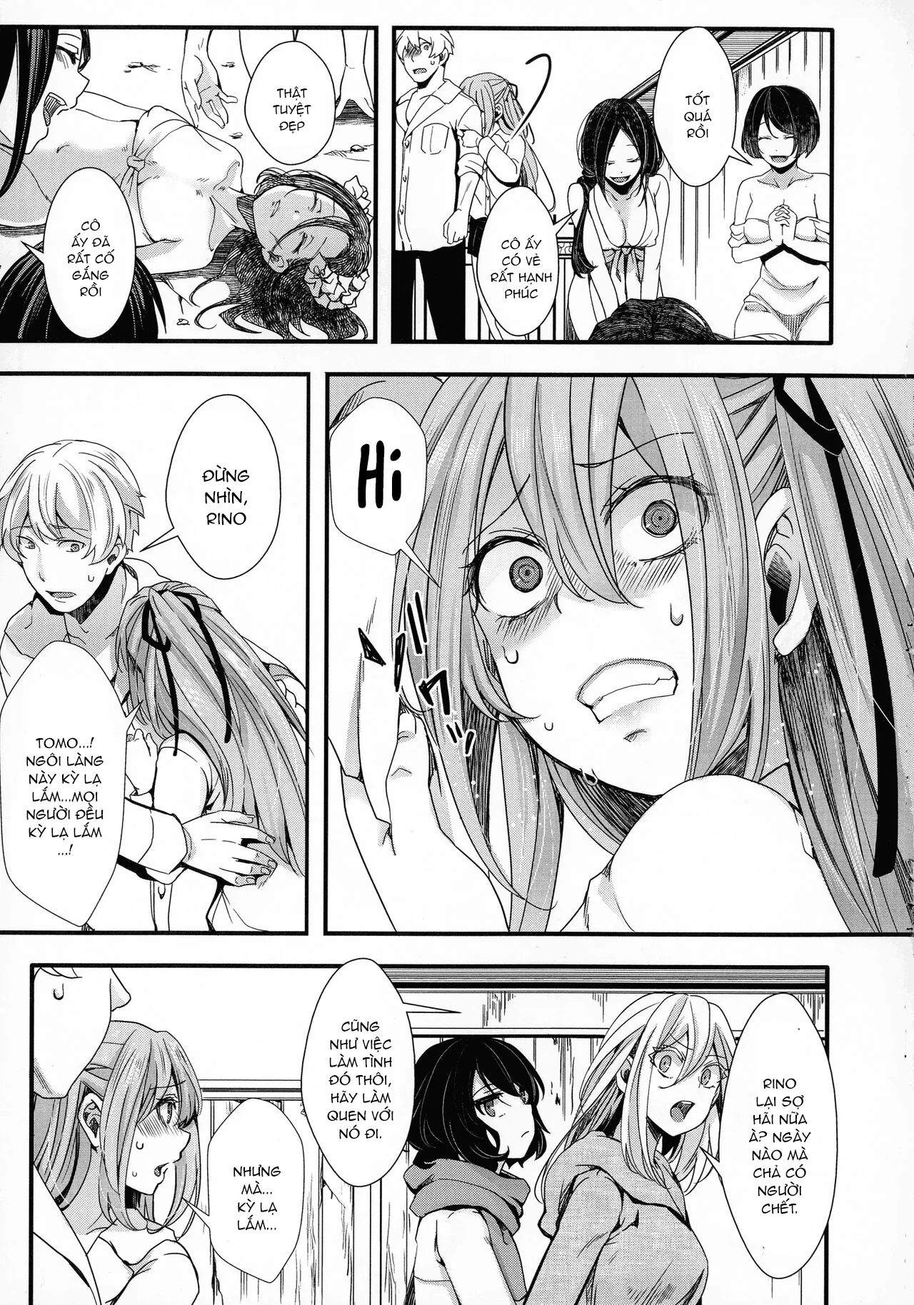 HentaiVN.net - Ảnh 3 - Chuyến dã ngoại [Mesuana Seikimatsu ~Watashi-tachi no Kyousei Omedeta Shuugaku Ryokou~; メス穴世紀末〜私達の強制おめでた襲学旅行〜] - Chap 3: Khát vọng sinh sản