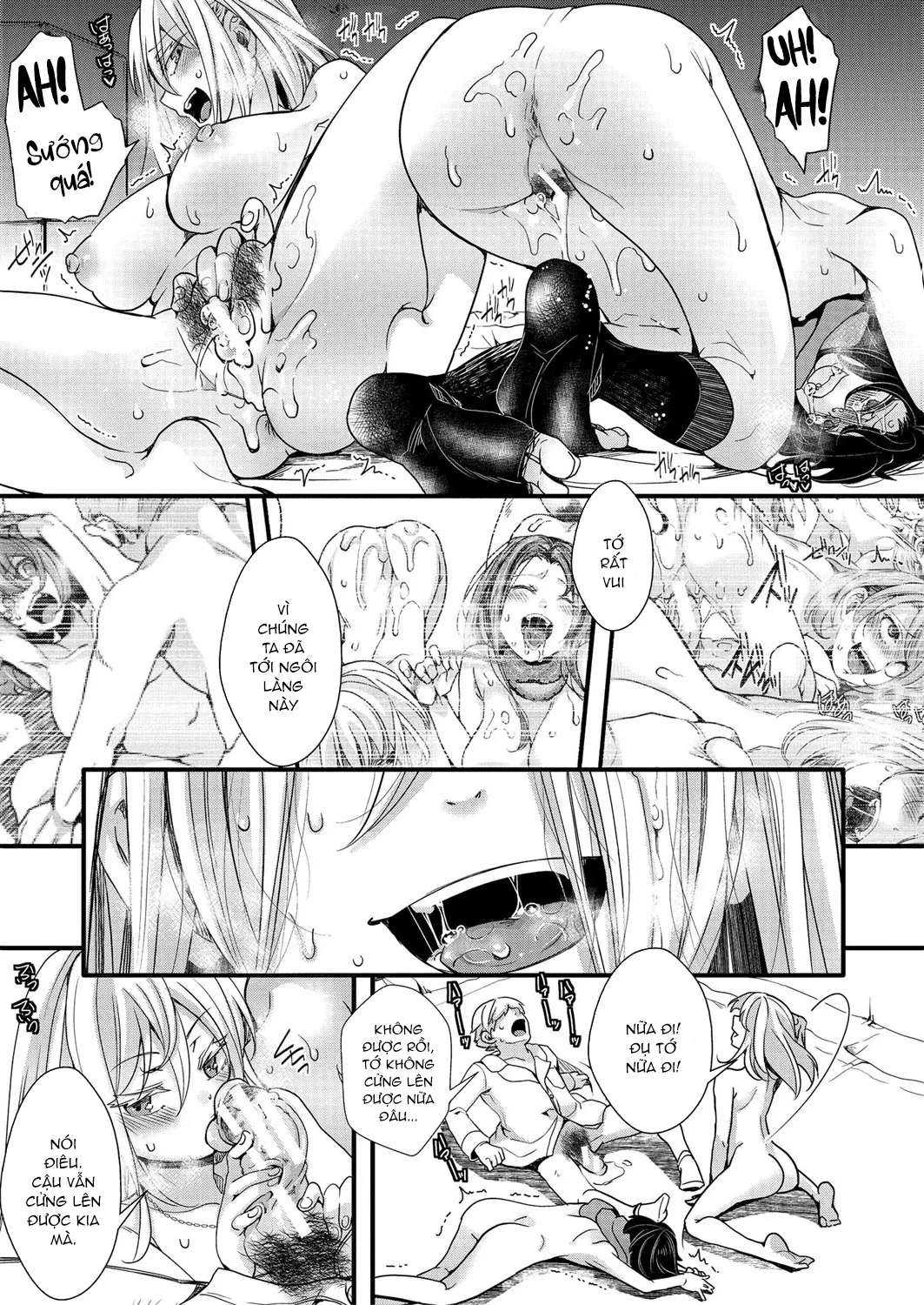HentaiVN.net - Ảnh 13 - Chuyến dã ngoại [Mesuana Seikimatsu ~Watashi-tachi no Kyousei Omedeta Shuugaku Ryokou~; メス穴世紀末〜私達の強制おめでた襲学旅行〜] - Chap 4: Tình yêu bị tước đoạt
