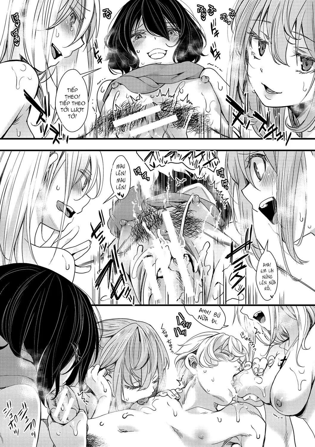 HentaiVN.net - Ảnh 19 - Chuyến dã ngoại [Mesuana Seikimatsu ~Watashi-tachi no Kyousei Omedeta Shuugaku Ryokou~; メス穴世紀末〜私達の強制おめでた襲学旅行〜] - Chap 5: Khởi hành chuyến dã ngoại
