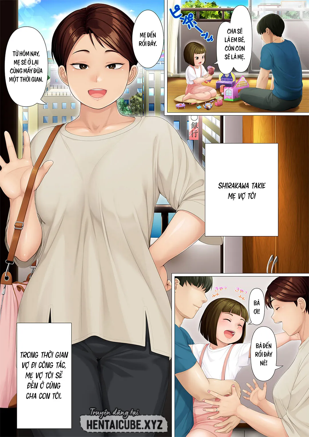 HentaiVN.net - Ảnh 3 - Tám ngày với mẹ vợ [Youka-go Tsuma no Haha o Daku | Eight Days With My Wife's Mother] - Oneshot