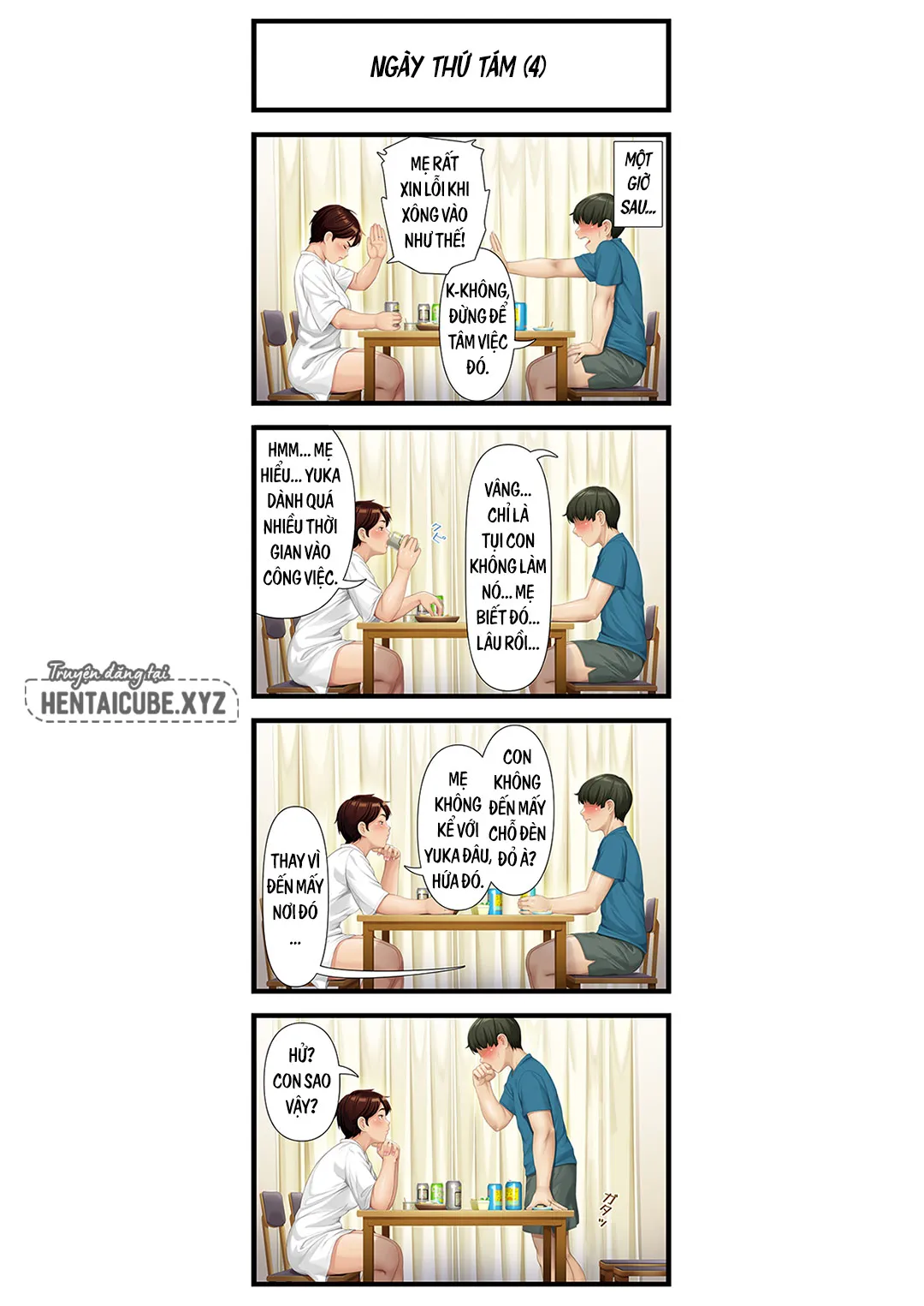 HentaiVN.net - Ảnh 9 - Tám ngày với mẹ vợ [Youka-go Tsuma no Haha o Daku | Eight Days With My Wife's Mother] - Oneshot