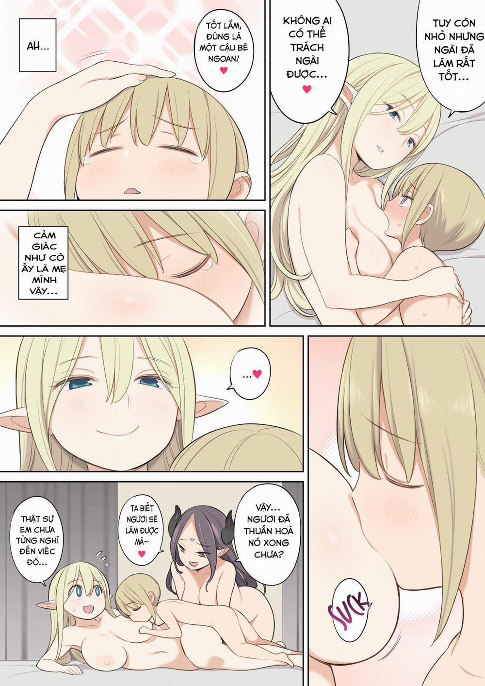 HentaiVN.net - Ảnh 31 - Vị anh hùng vì nước quên thân - Toraware Yuusha To Maou (Onna) To Elf [A Hero Taken Prisoner Meets The Demon Queen And Her Elf , Toraware Yuusha To Maou (Onna) To Elf] - Oneshot