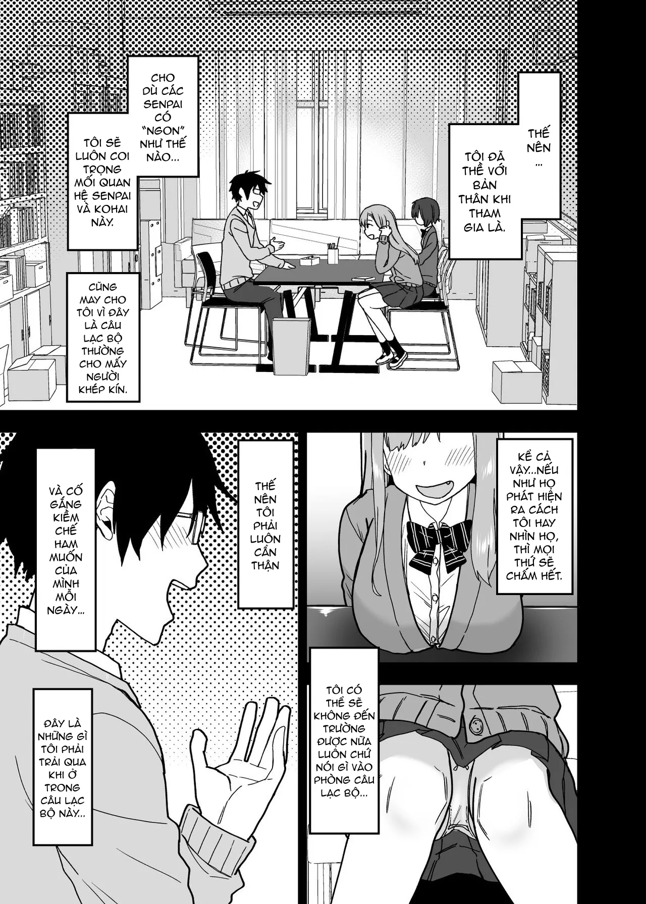 HentaiVN.net - Ảnh 4 - Vì senpai cho phép nên tôi đã làm chuyện đó với chị ấy [Yarasetekureru Senpai] - Chap 1