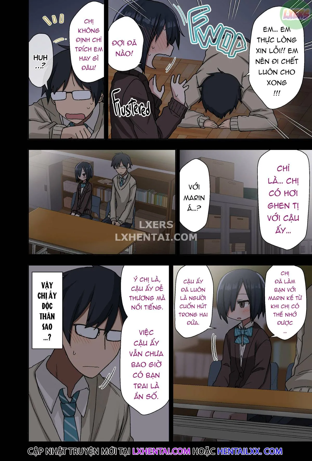 HentaiVN.net - Ảnh 15 - Vì senpai cho phép nên tôi đã làm chuyện đó với chị ấy [Yarasetekureru Senpai] - Chap 1 - Full Color