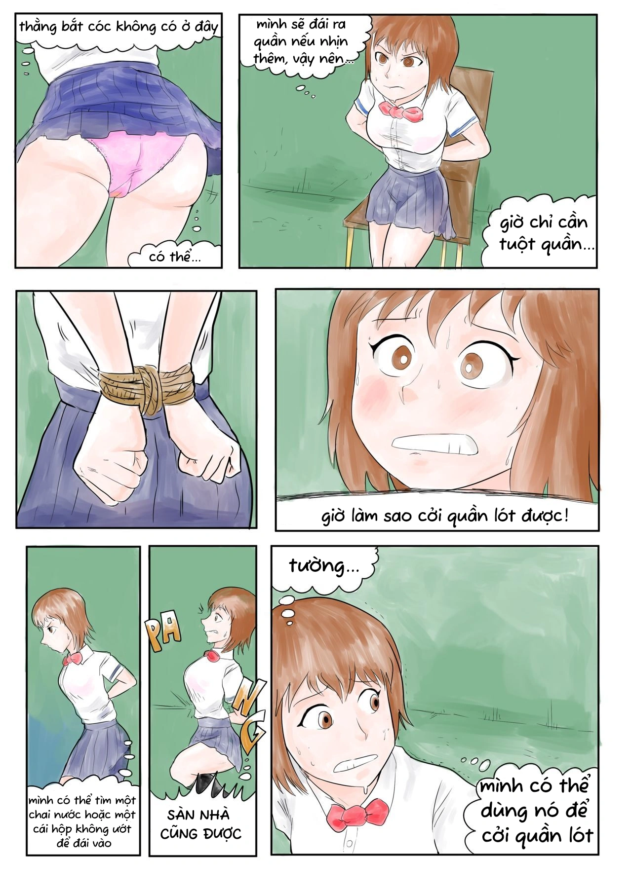 HentaiVN.net - Ảnh 4 - Nữ sinh tuyệt vọng - Oneshot