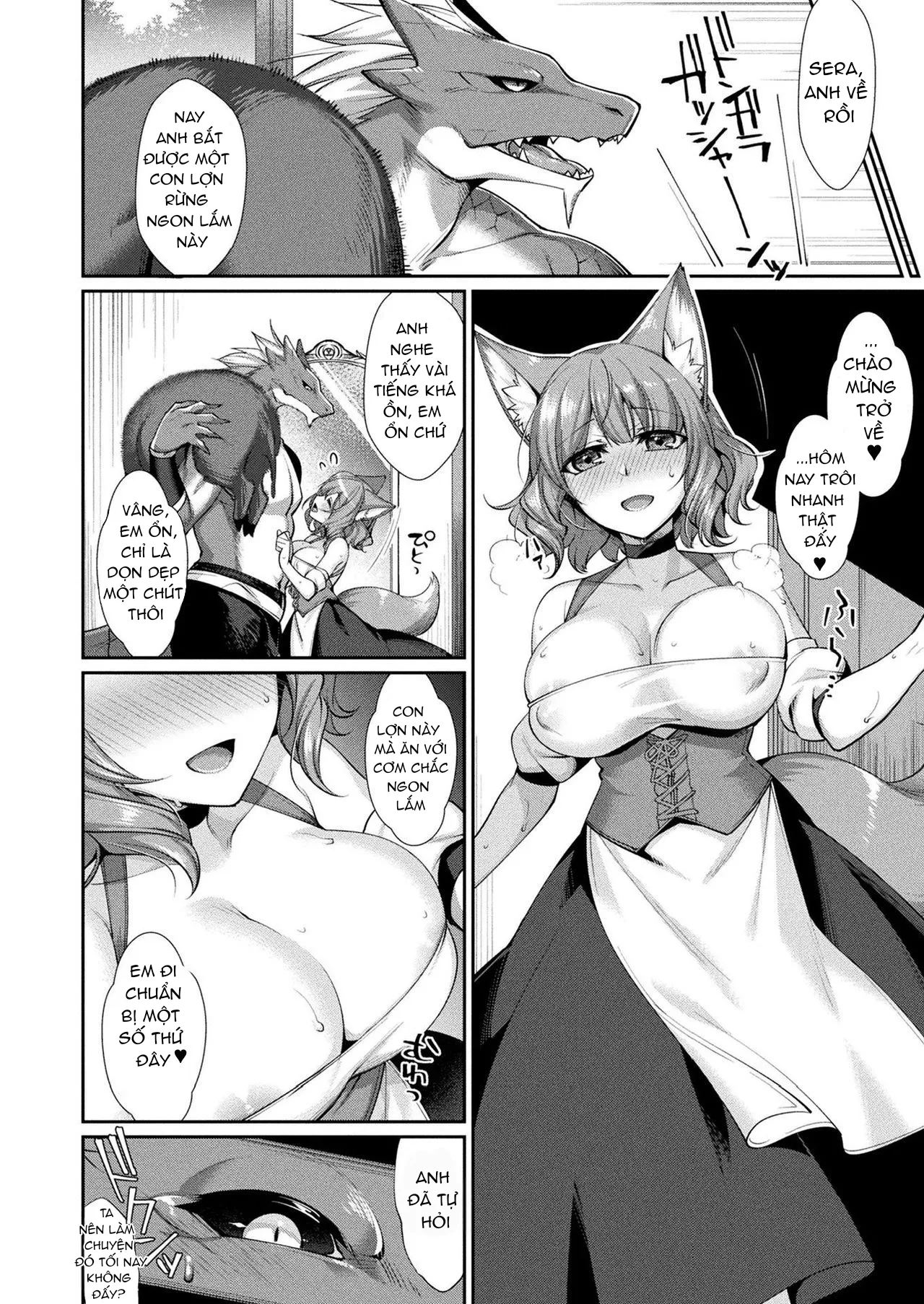 HentaiVN.net - Ảnh 6 - Cuộc sống tân hôn của Iwa Ryuujin và cô nàng cáo. - Oneshot