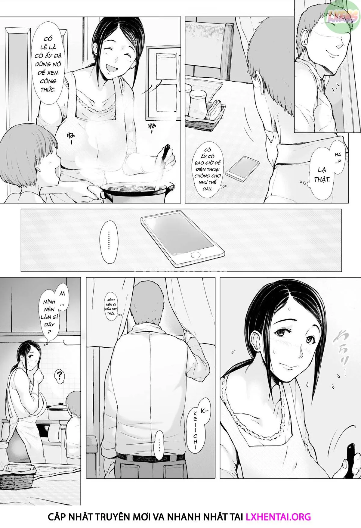 HentaiVN.net - Ảnh 6 - Hahagui Ottori Okaasan ga Toshishita Yarichin ni Nerawareru Toki - Chap 2A