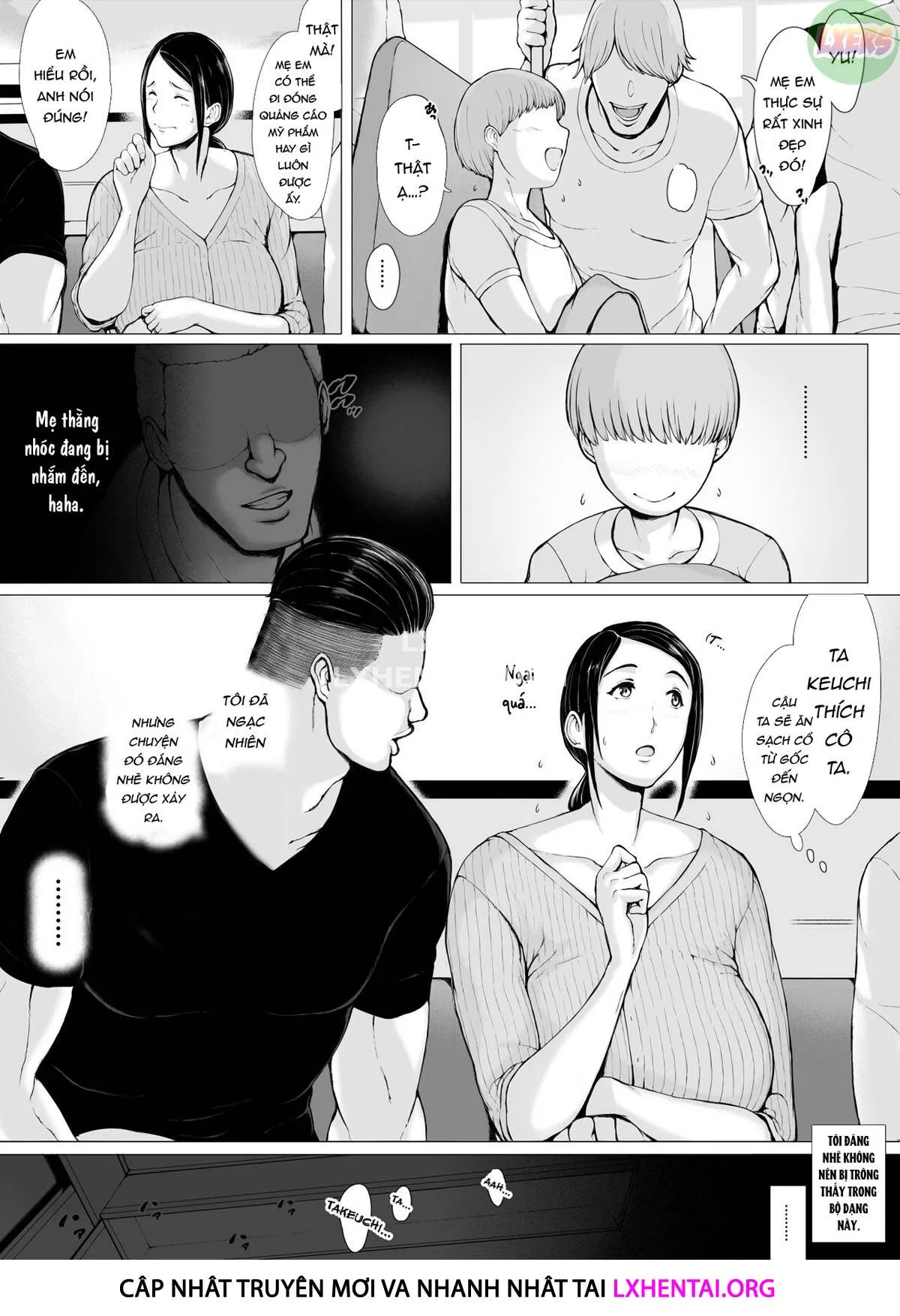 HentaiVN.net - Ảnh 5 - Hahagui Ottori Okaasan ga Toshishita Yarichin ni Nerawareru Toki - Chap 2B