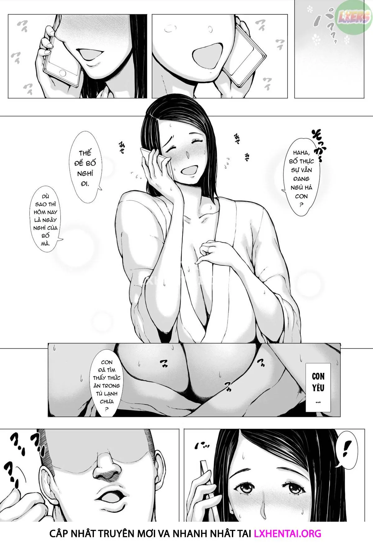 HentaiVN.net - Ảnh 52 - Hahagui Ottori Okaasan ga Toshishita Yarichin ni Nerawareru Toki - Chap 2B