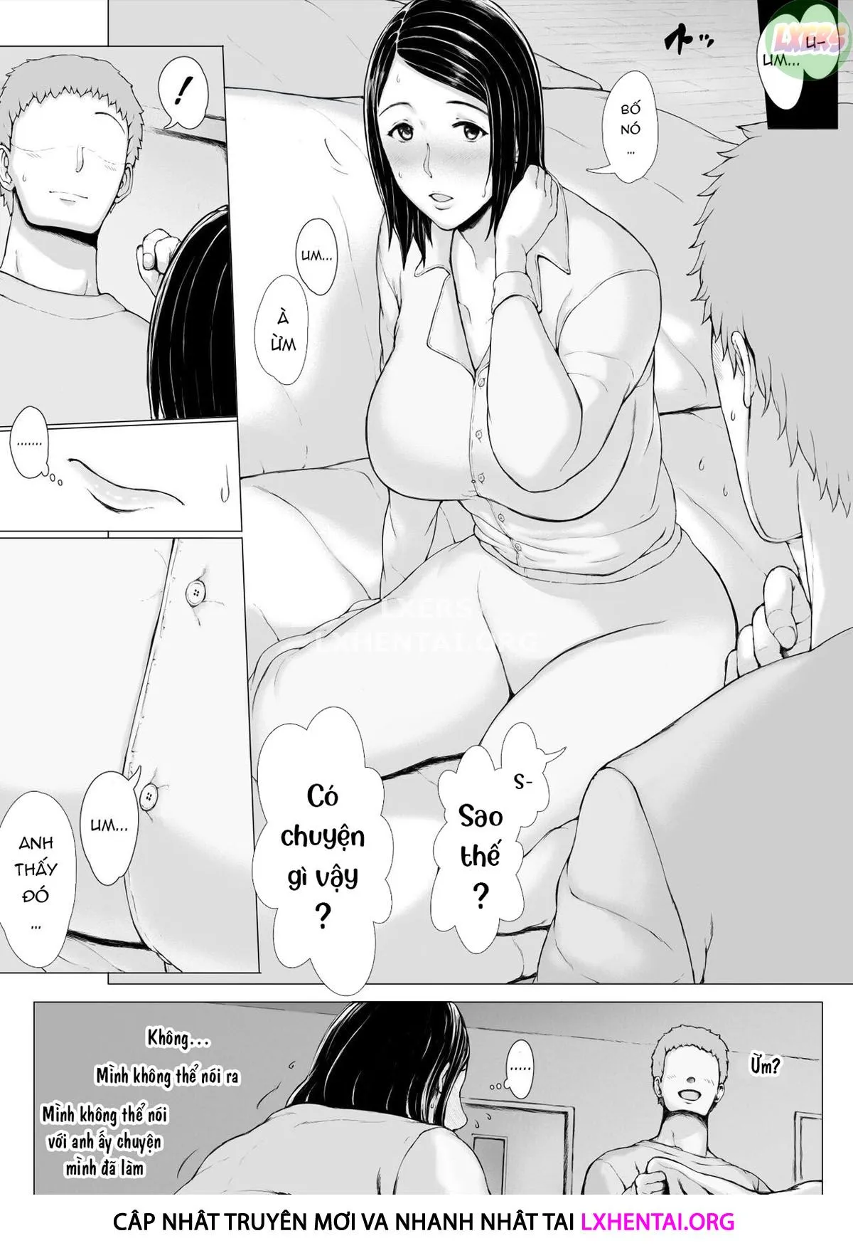 HentaiVN.net - Ảnh 23 - Hahagui Ottori Okaasan ga Toshishita Yarichin ni Nerawareru Toki - Chap 3C | END