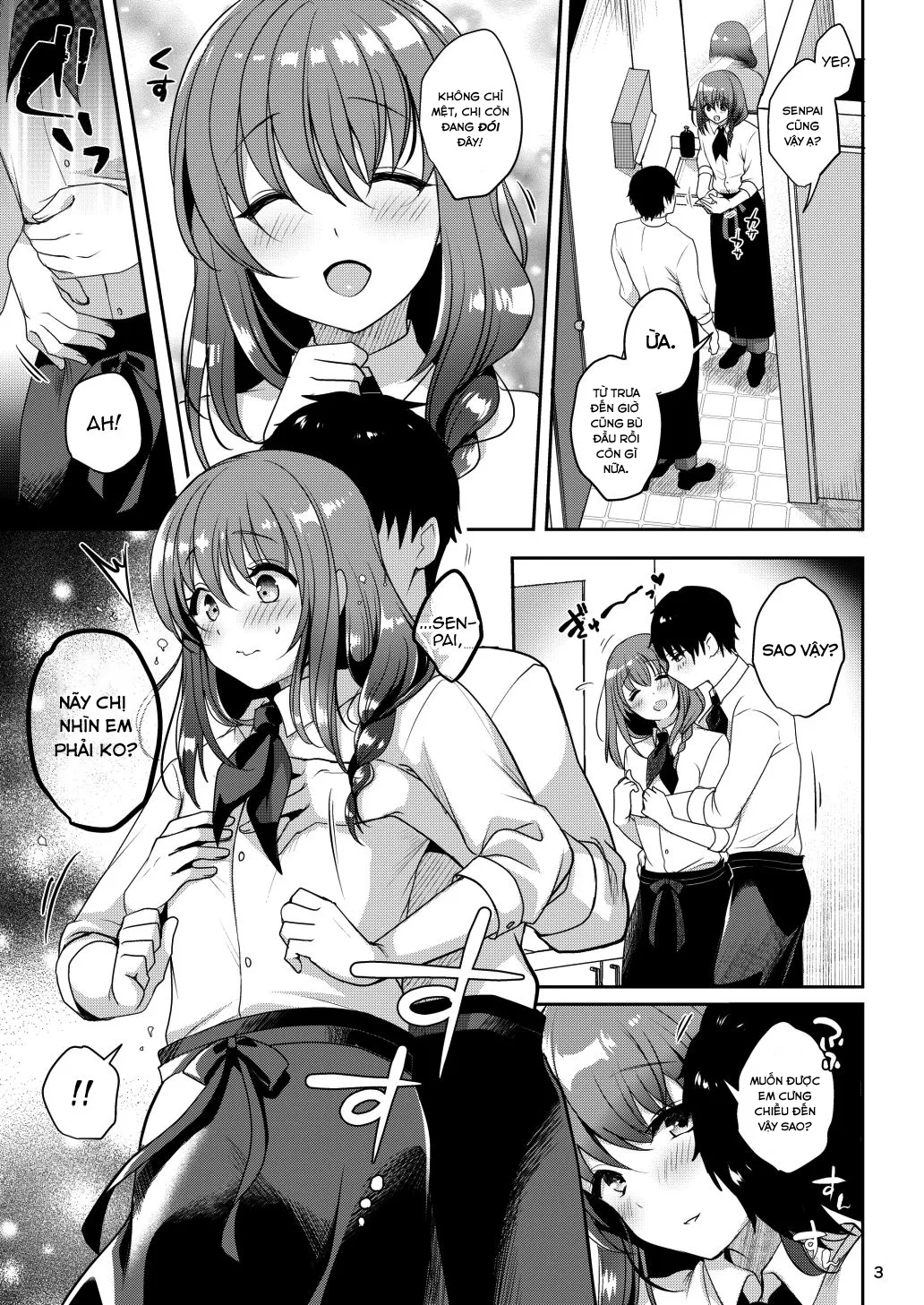 HentaiVN.net - Ảnh 4 - Senpai no Oppai - Chap 1
