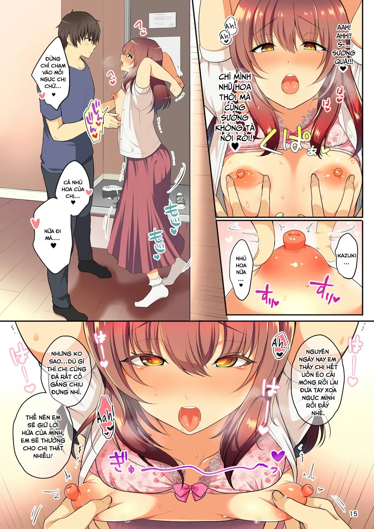 HentaiVN.net - Ảnh 17 - Senpai no Oppai - Chap 4