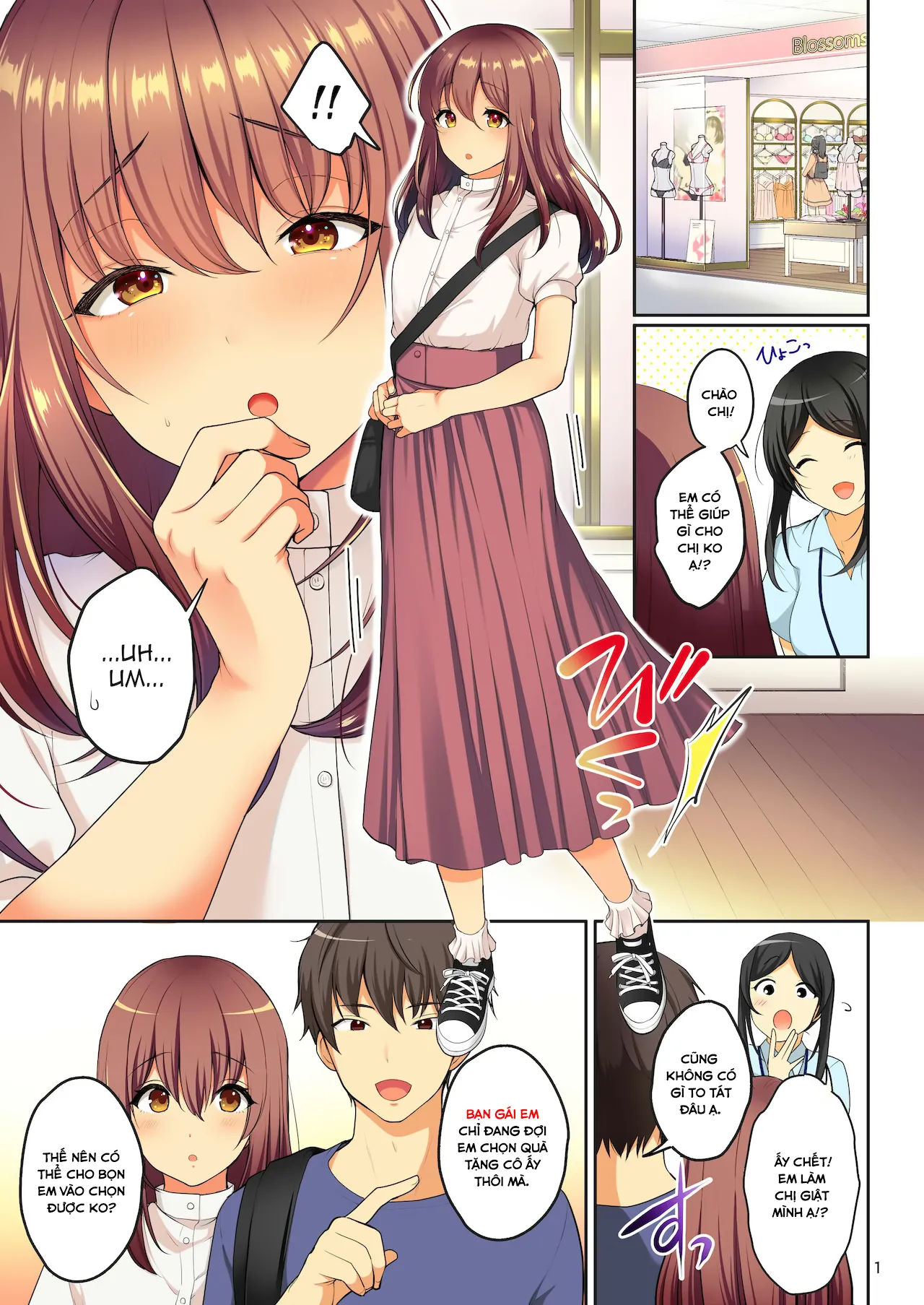 HentaiVN.net - Ảnh 3 - Senpai no Oppai - Chap 4