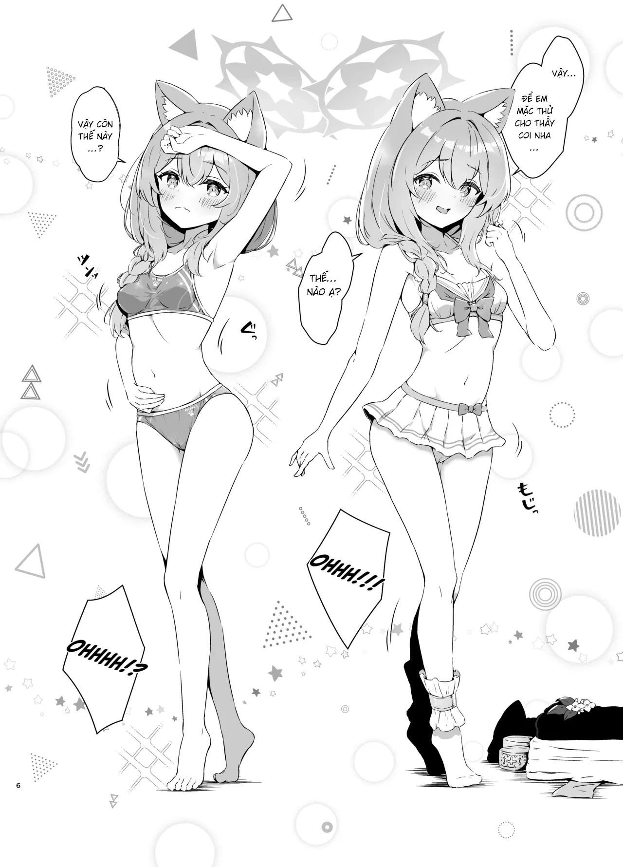 HentaiVN.net - Ảnh 7 - Nhuốm màu xanh của biển - Đi biển cùng mèo cam