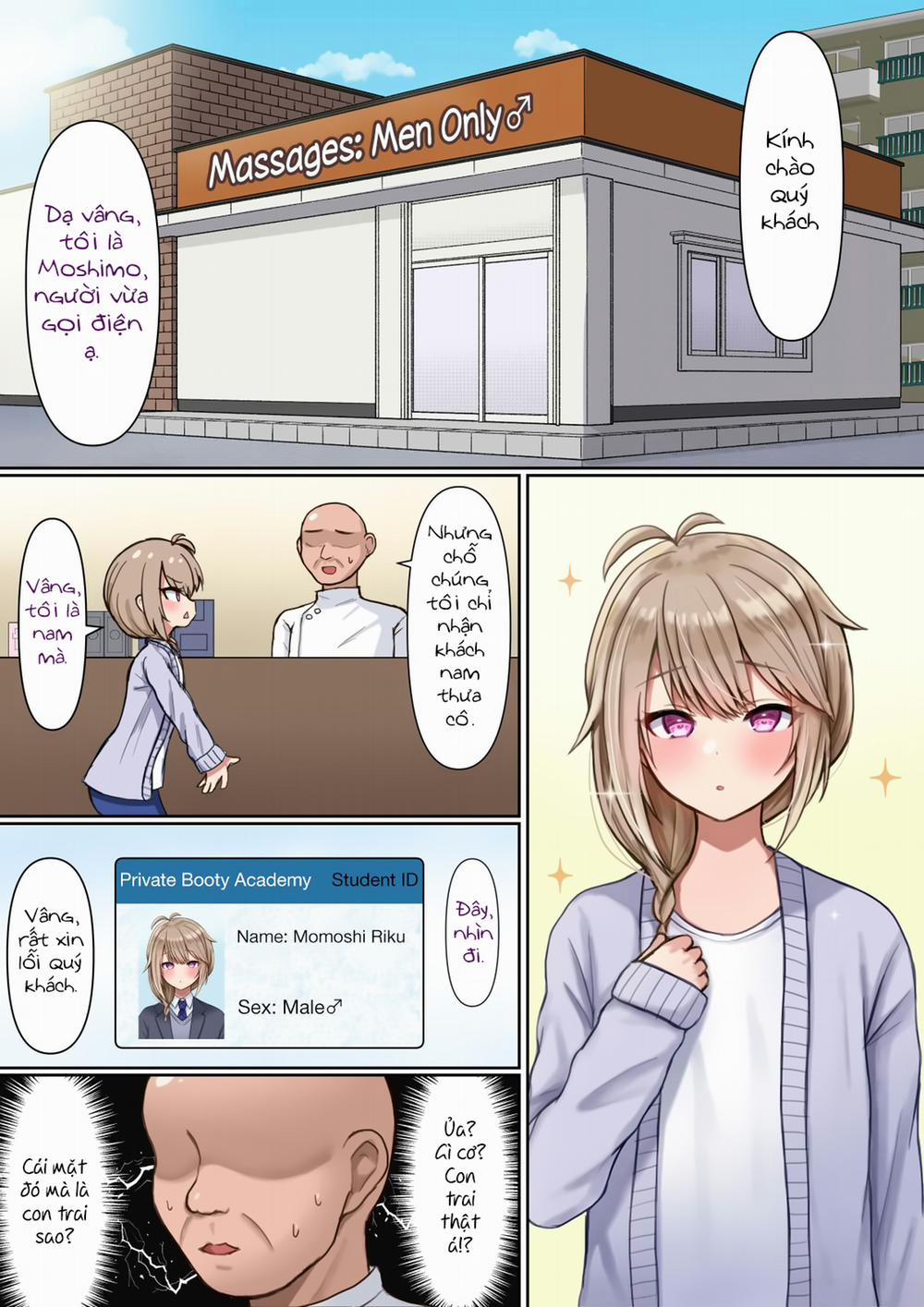 HentaiVN.net - Ảnh 4 - Riku và trung tâm mát-xa [Otokonoko ga Tokubetsu na Bou de Massage Sareru] - Oneshot