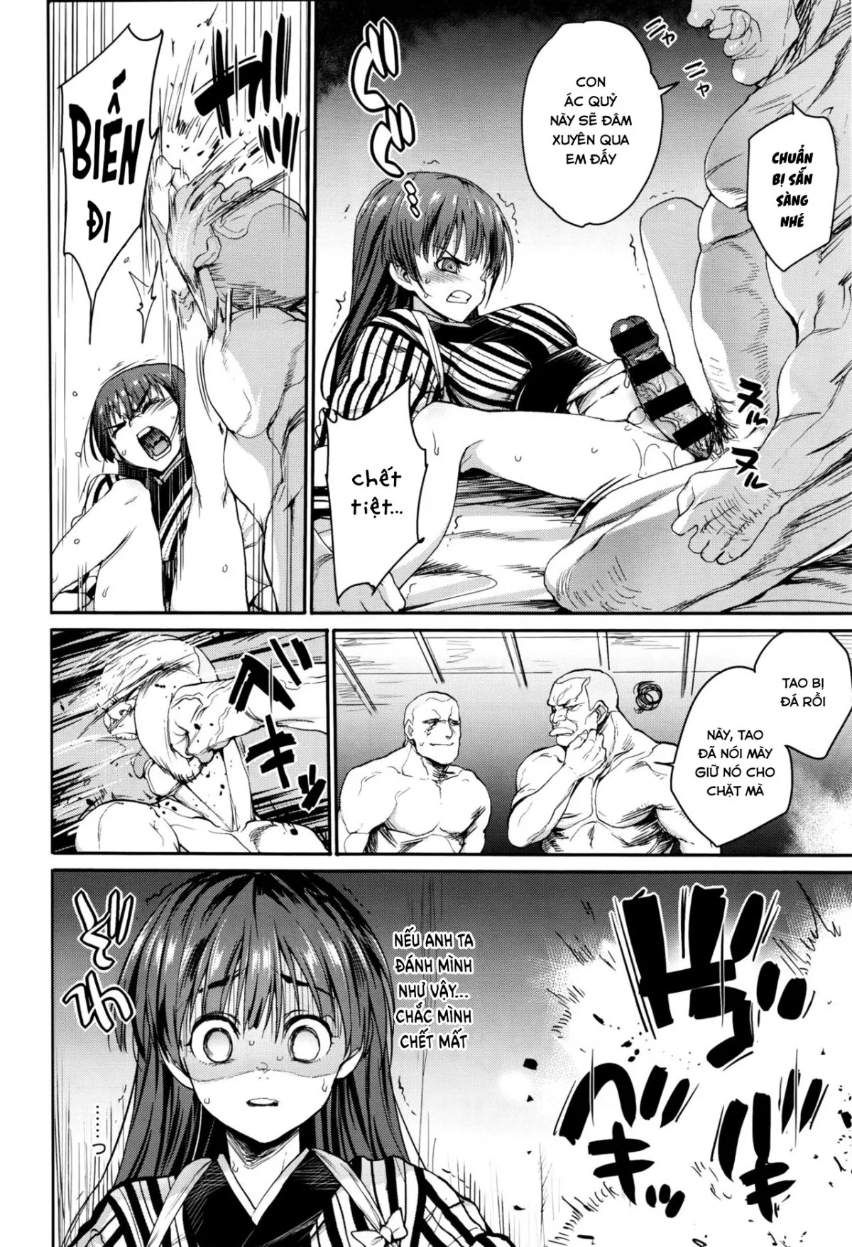 HentaiVN.net - Ảnh 9 - Địt bỏ mẹ con nợ thiếu tiền! [I Want to Rape the Hostess] - Chap 1