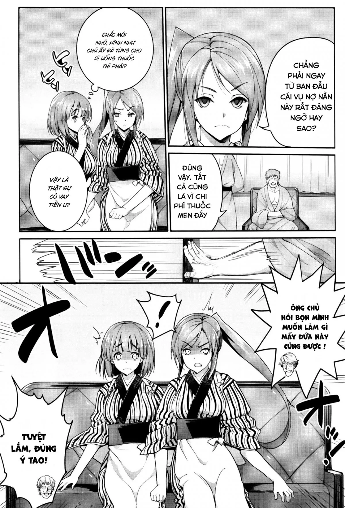 HentaiVN.net - Ảnh 5 - Địt bỏ mẹ con nợ thiếu tiền! [I Want to Rape the Hostess] - Chap 2